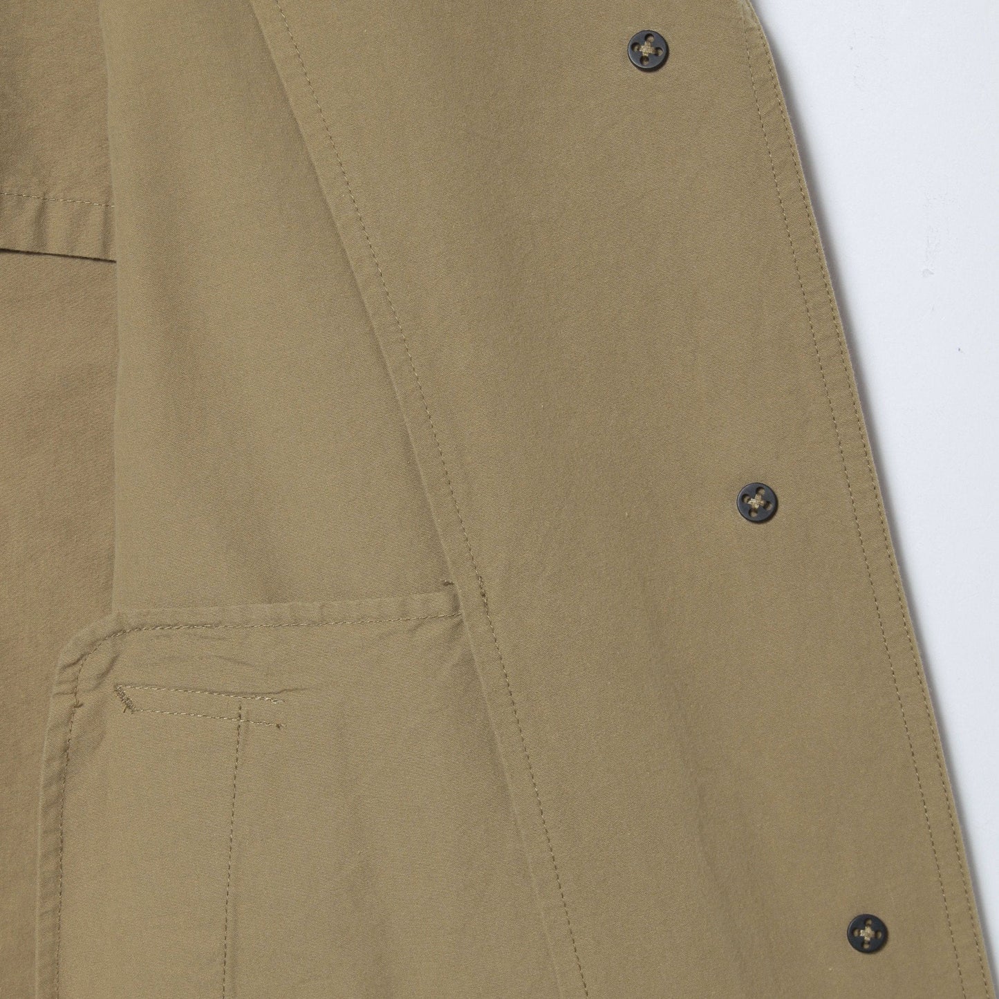 WASHED COTTON POPLIN COAT