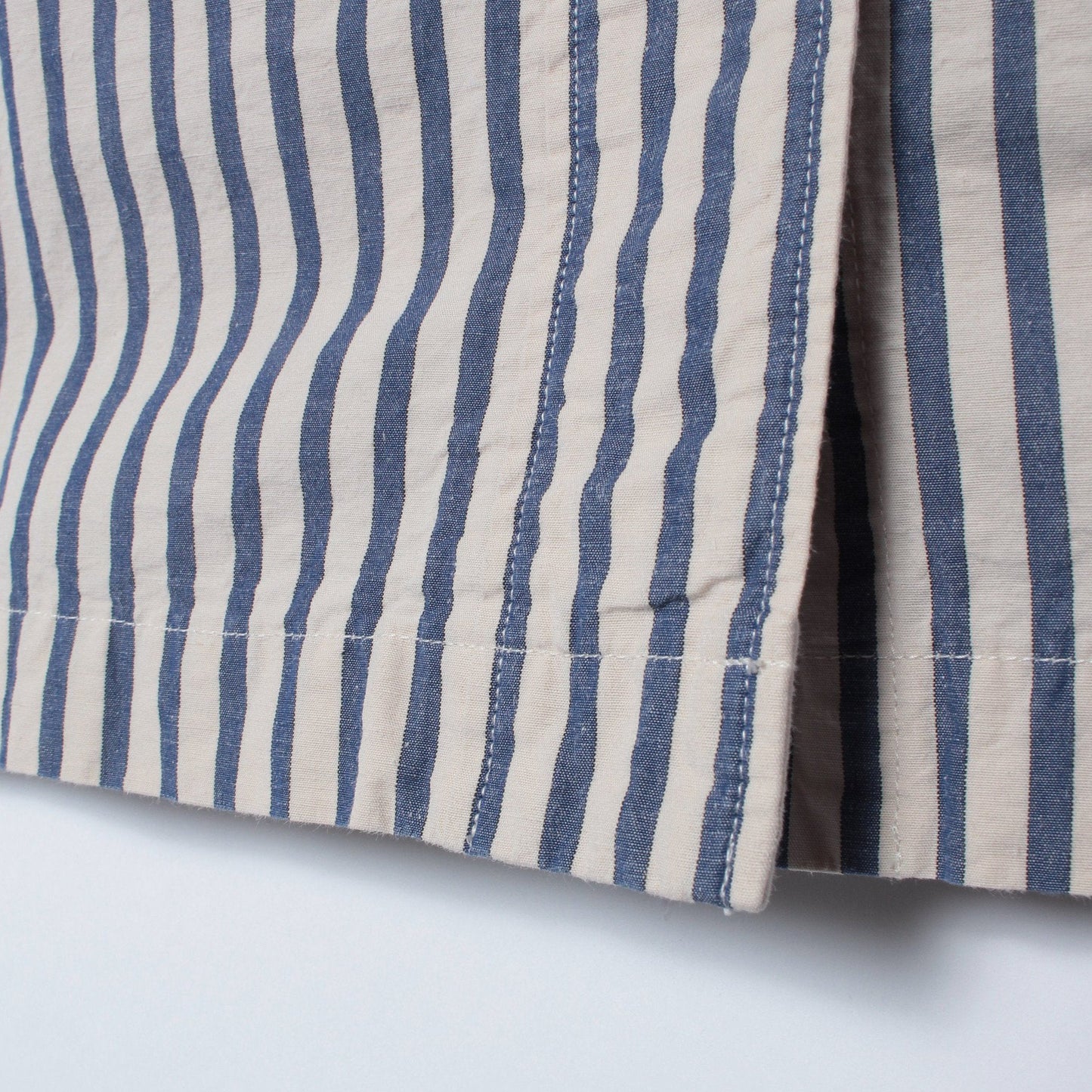 COTTON LINEN PJ STRIPE SHIRT