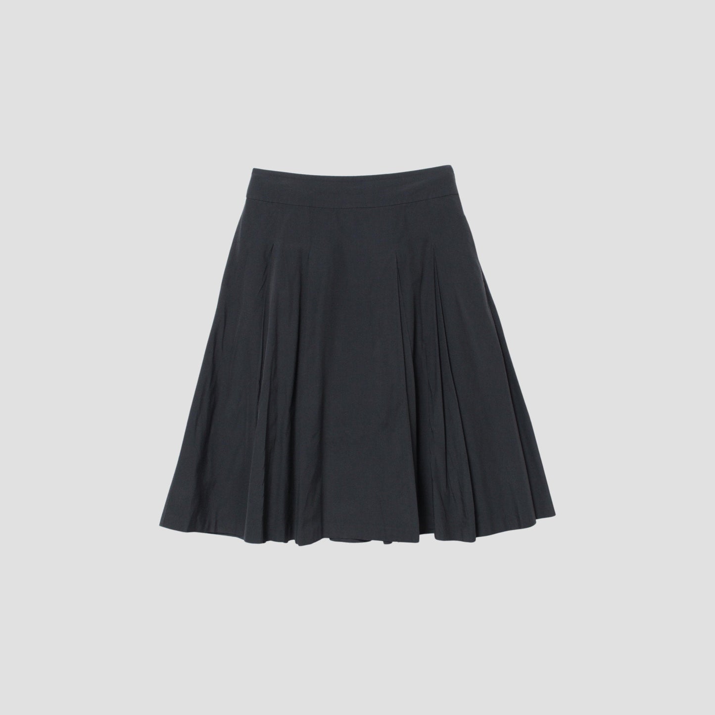 SILK COTTON POPLIN SKIRT