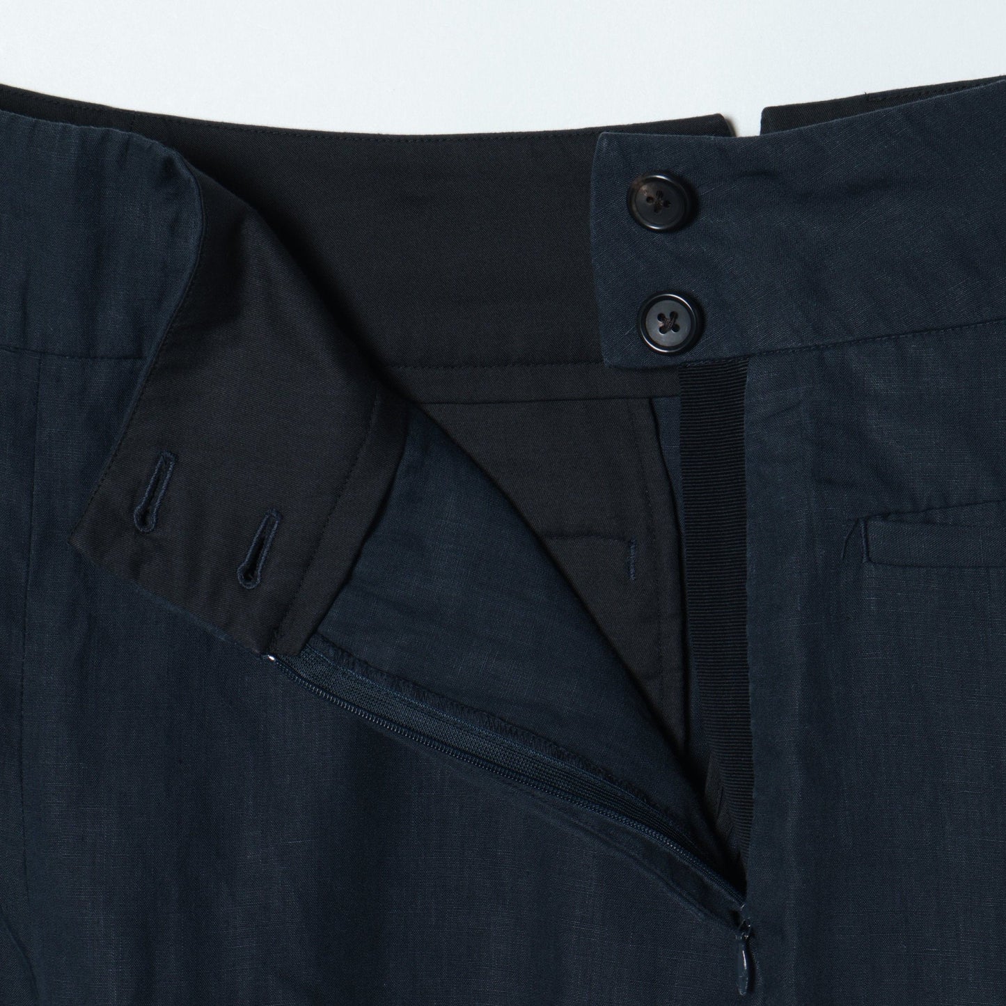 HIGH DENSE LINEN TROUSERS