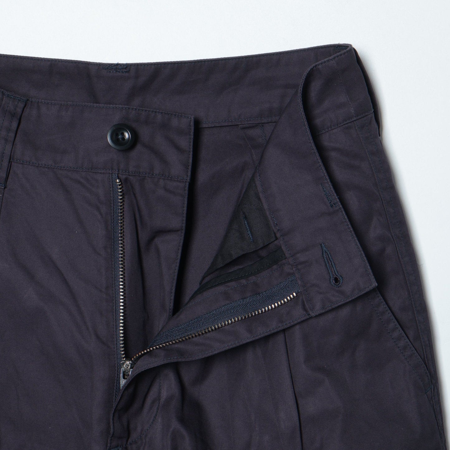 CRISP COTTON TWILL TROUSERS