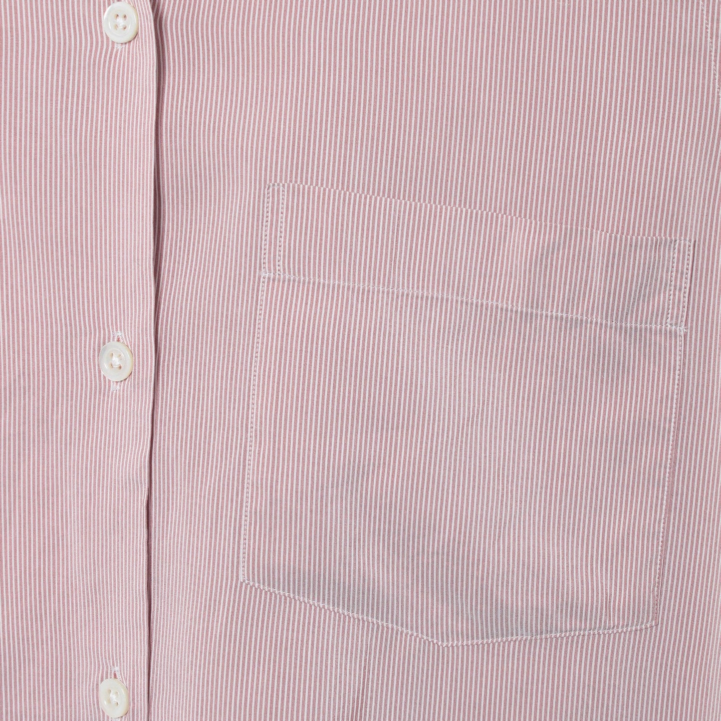 SILK COTTON NARROW STRIPE SHIRT