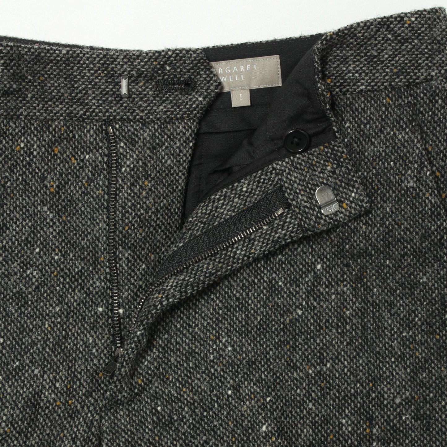 WOOL TWEED TROUSERS