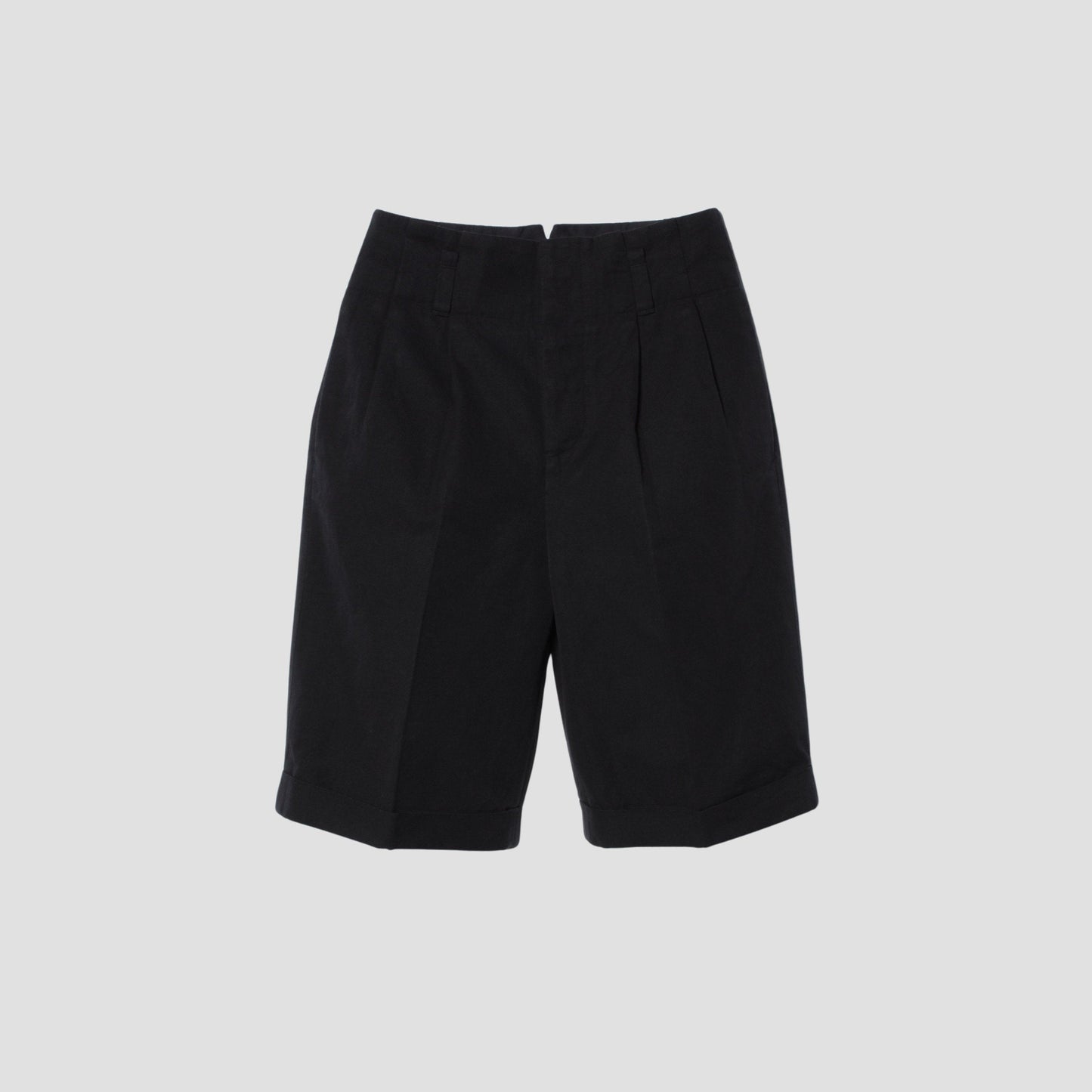 COTTON LINEN CANVAS TROUSERS
