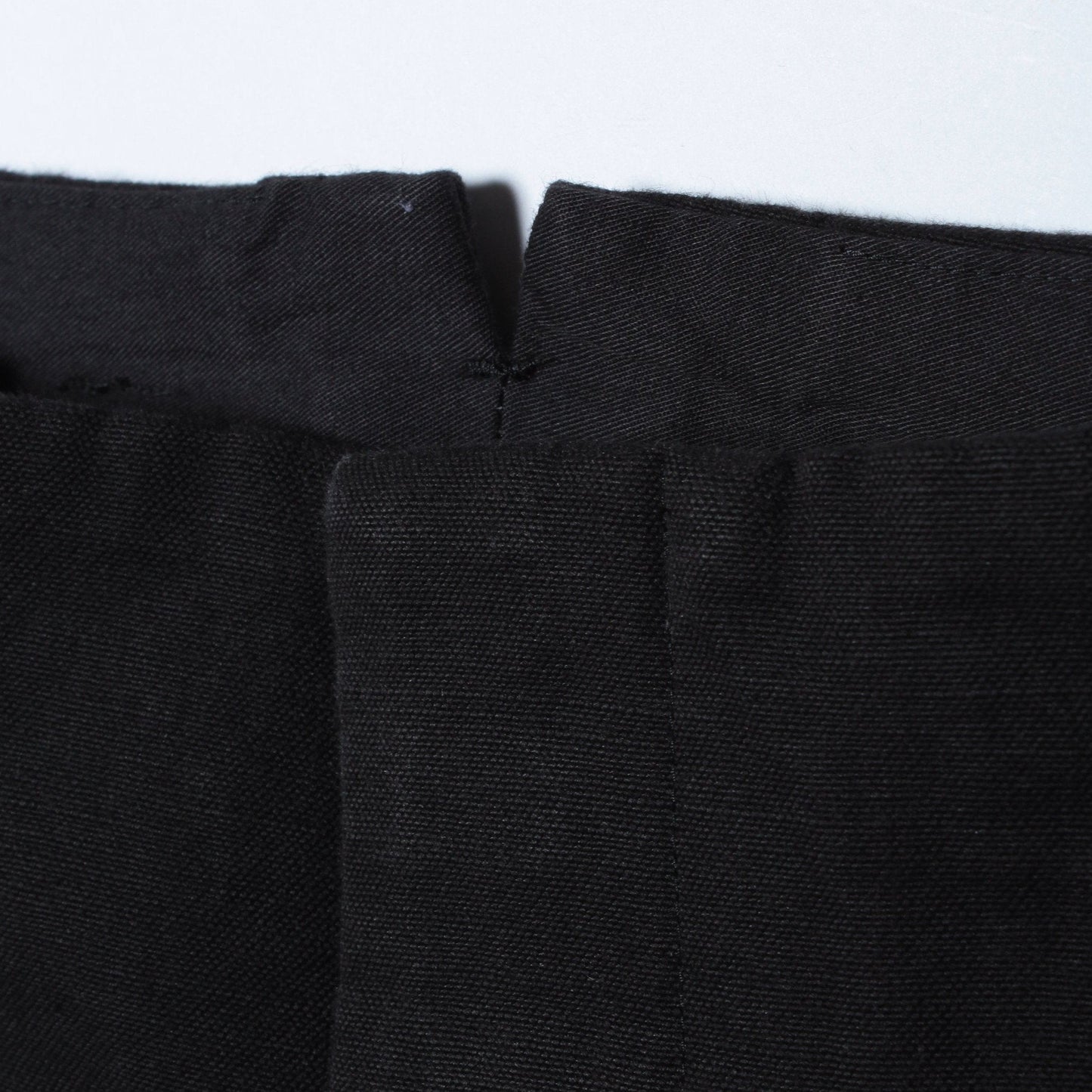 COTTON LINEN CANVAS TROUSERS