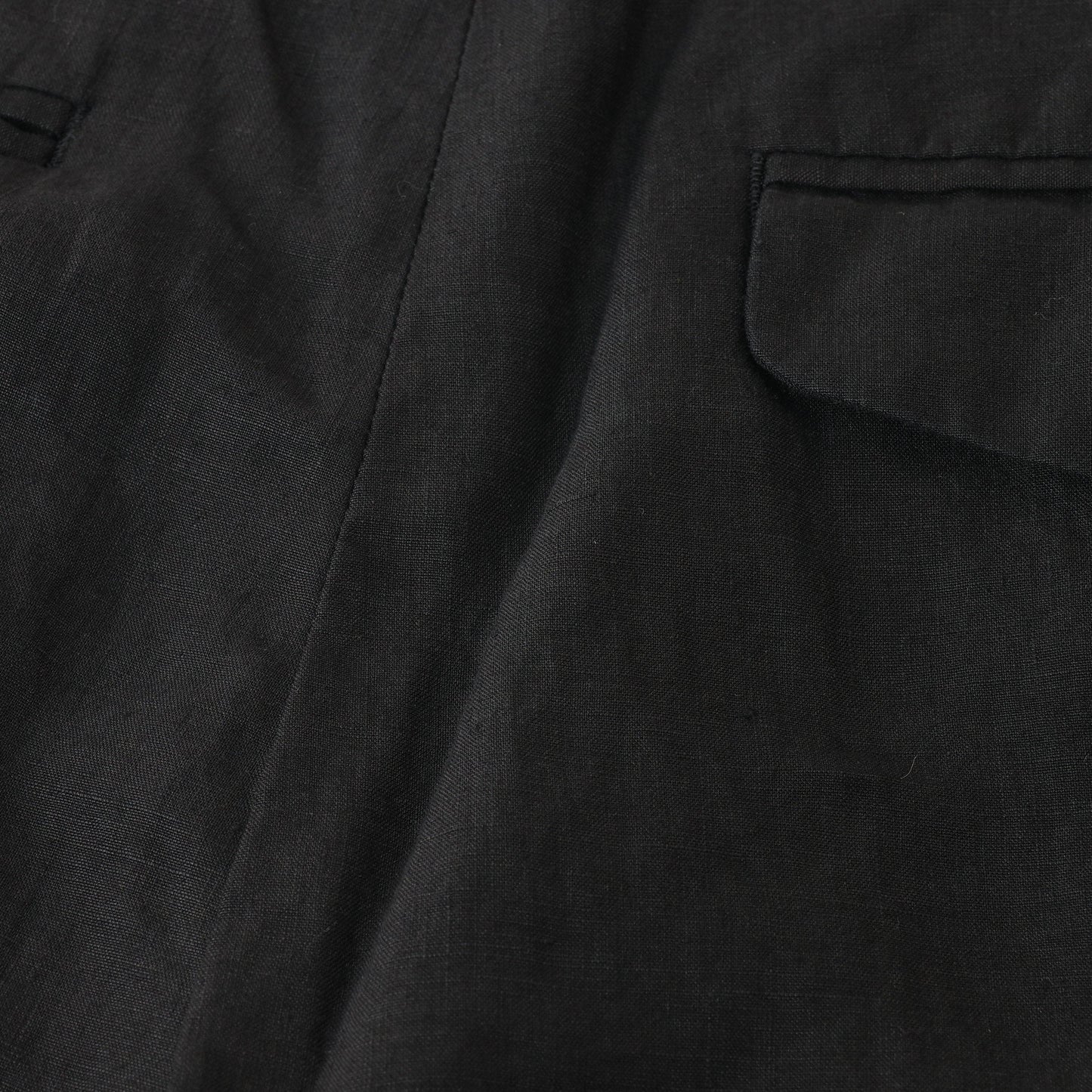 DENSE FINE LINEN POPLIN TROUSERS
