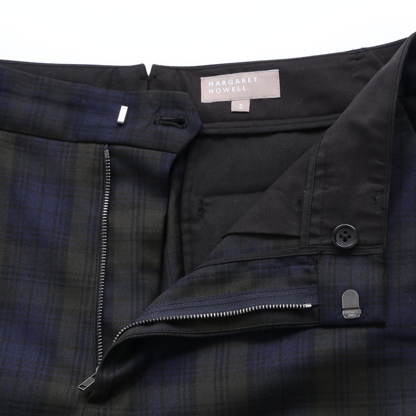 WOOL BLACKWATCH TROUSERS