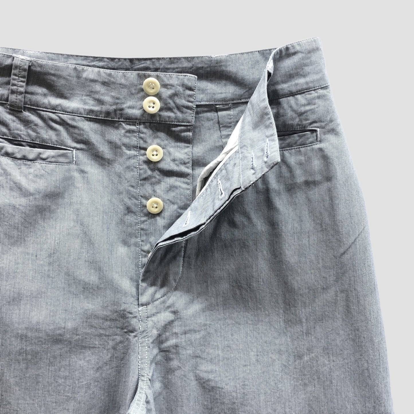 HAIRLINE COTTON TROUSERS