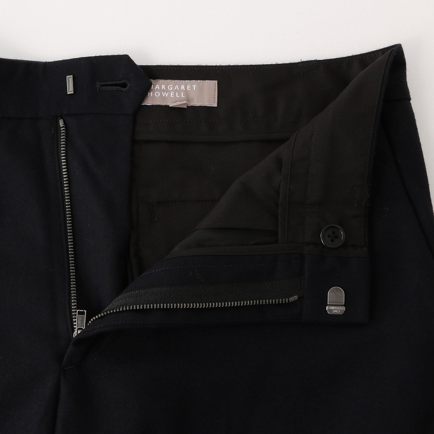 FINE WOOL FLANNEL TROUSERS