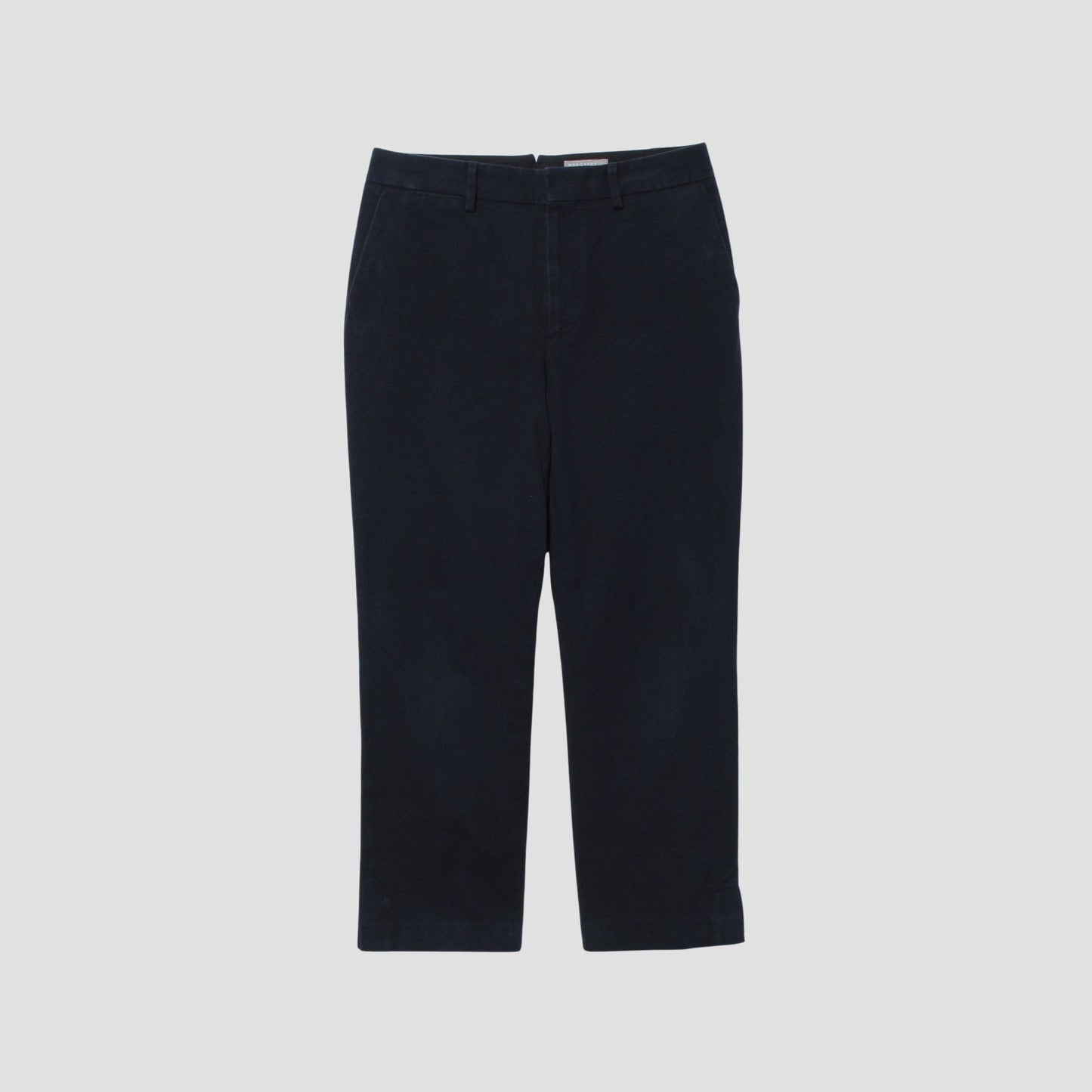 YARN DYE HEAVY COTTON TWILL TROUSERS
