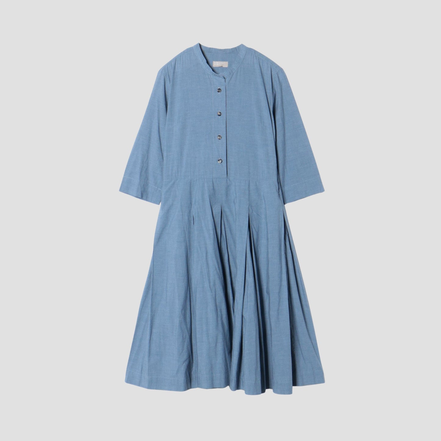 FINE COTTON CHAMBRAY DRESS