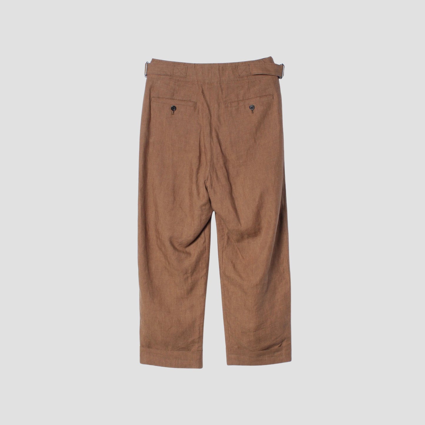 YARN DYED LINEN TROUSERS