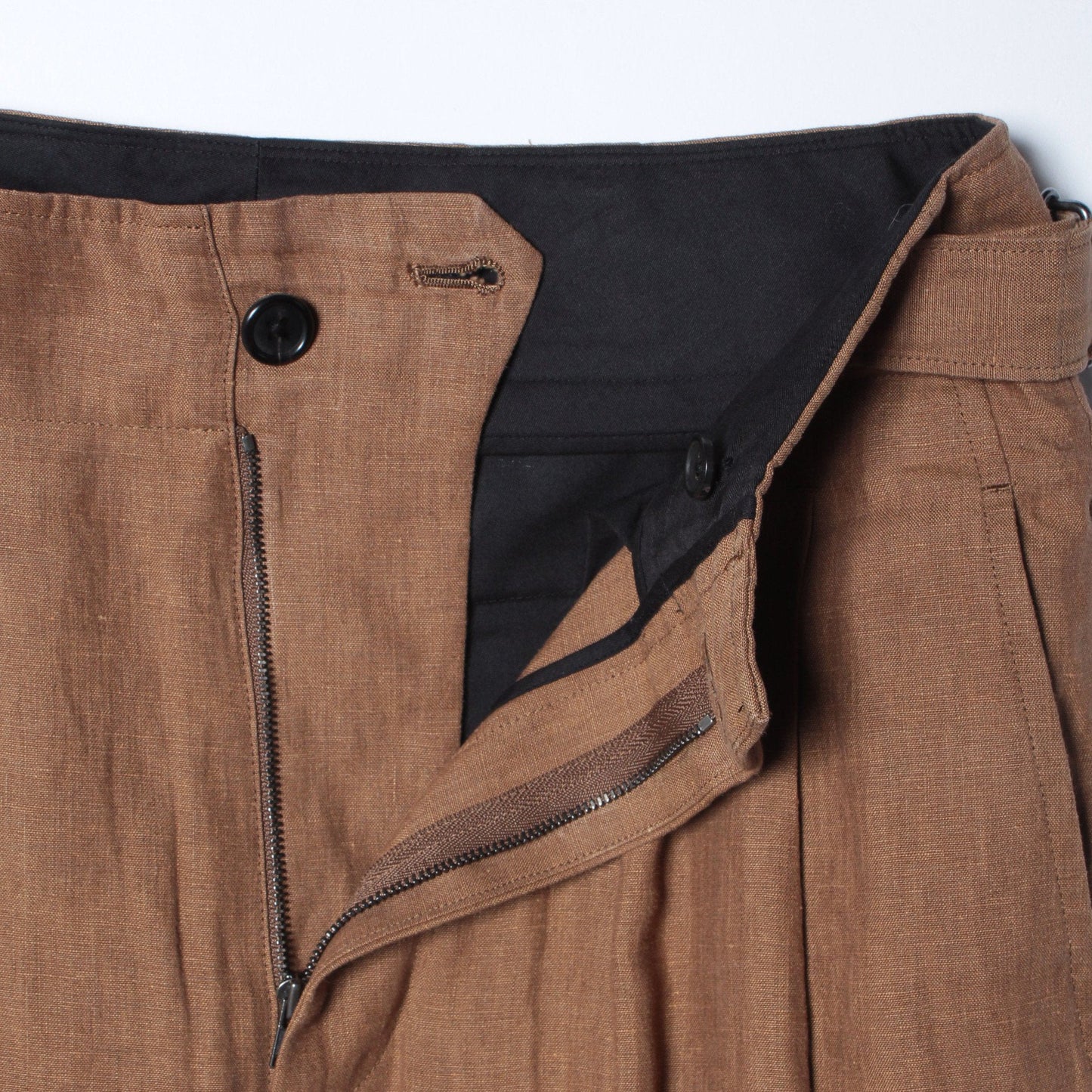 YARN DYED LINEN TROUSERS