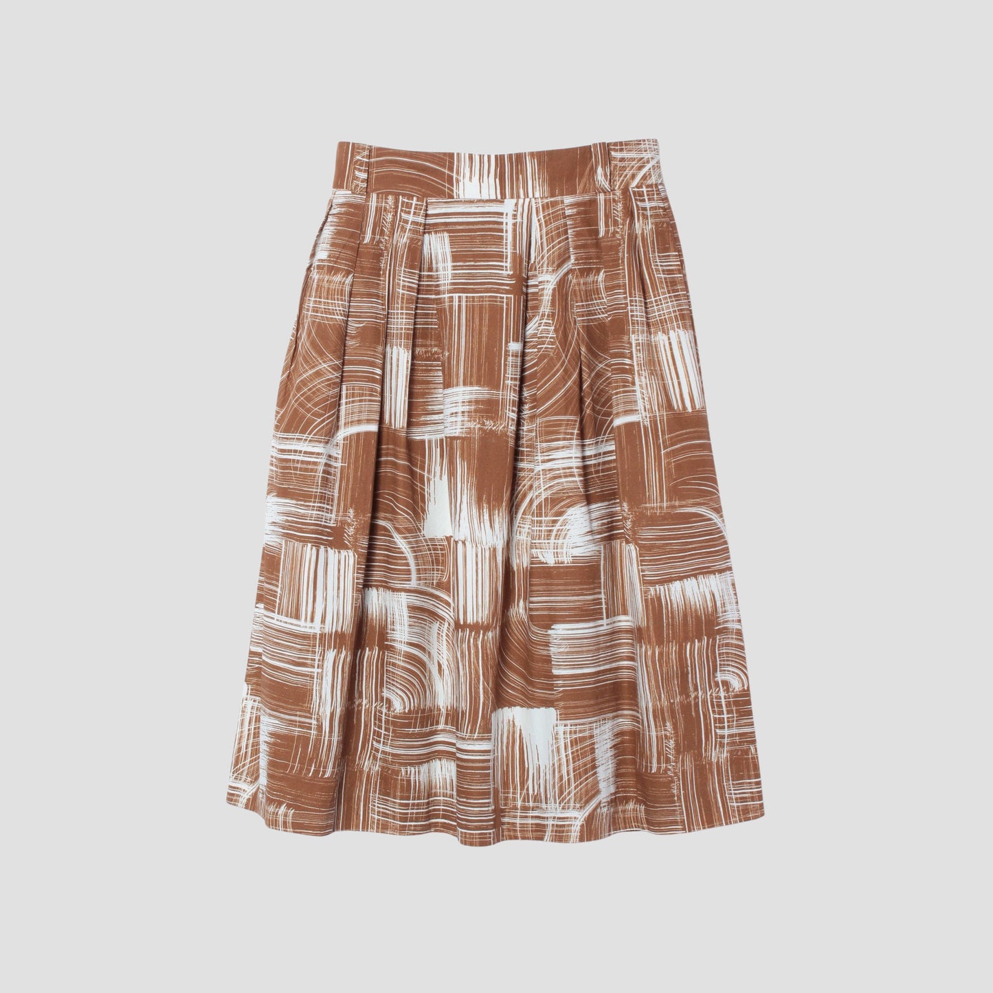 PAINT PRINT COTTON SKIRT
