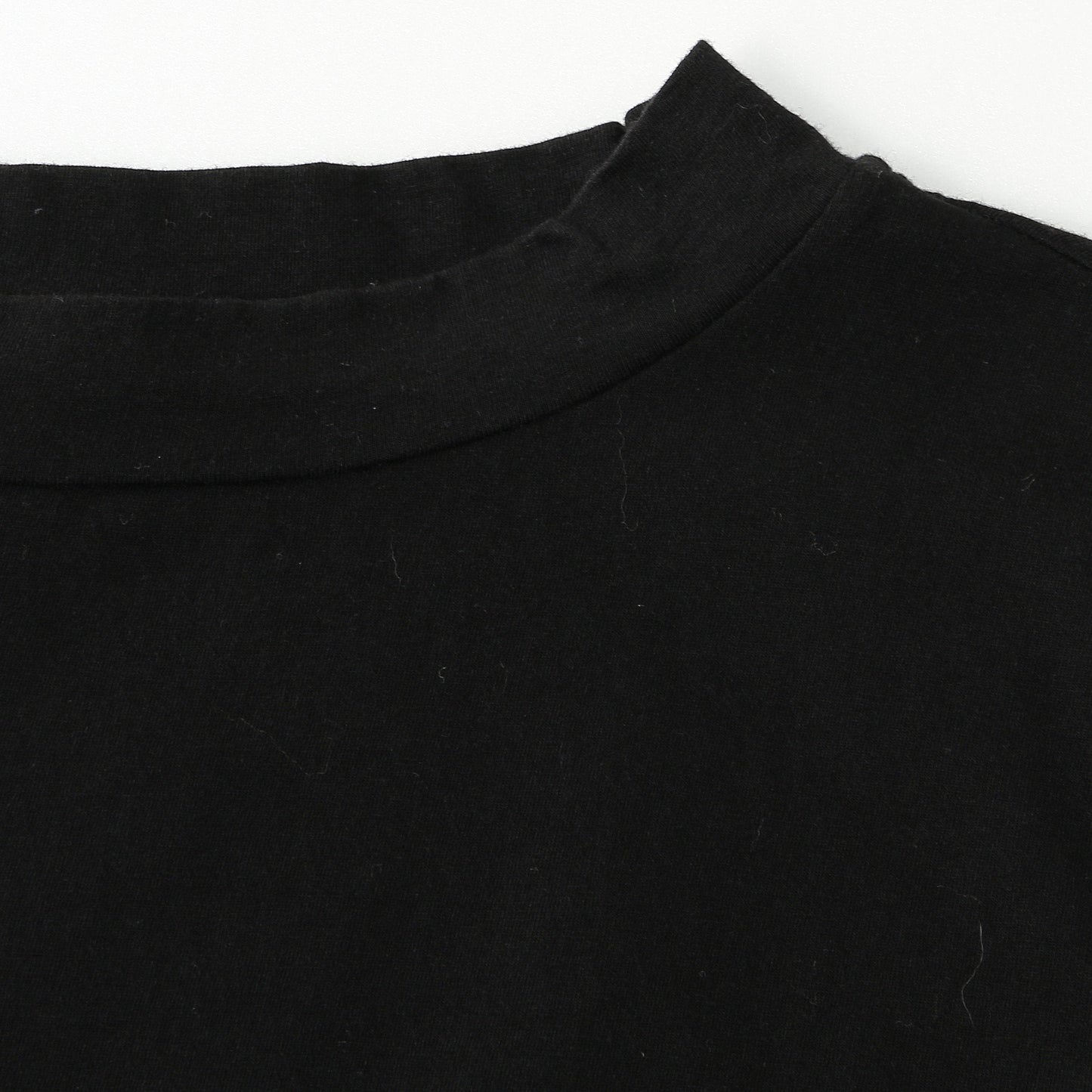 COTTON HIGH NECK T JERSEY