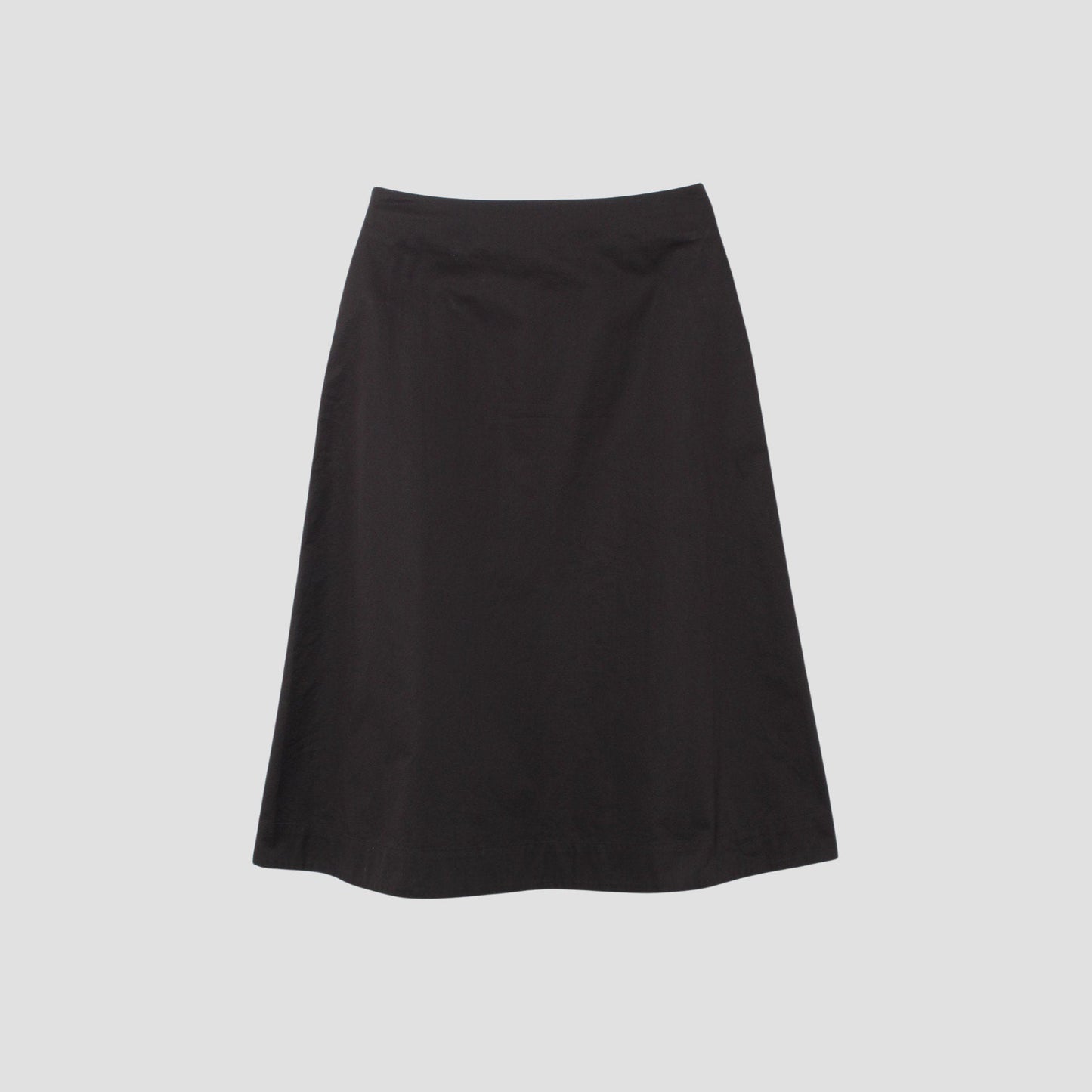 COTTON SATEEN SKIRT