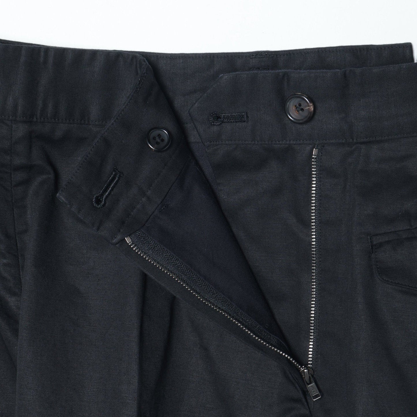 LIGHT COTTON LINEN TWILL TROUSERS