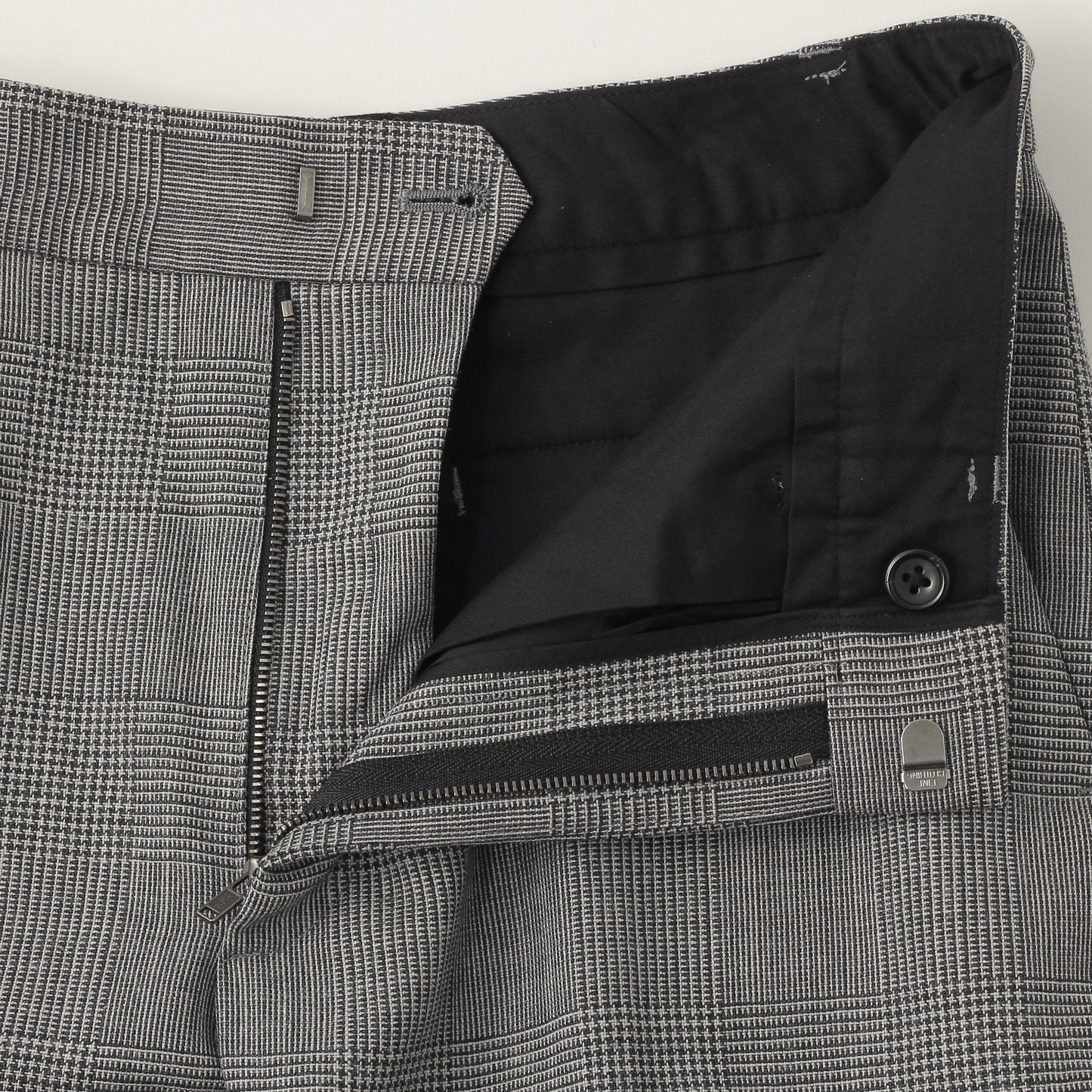 POW CHECK WOOL TROUSERS
