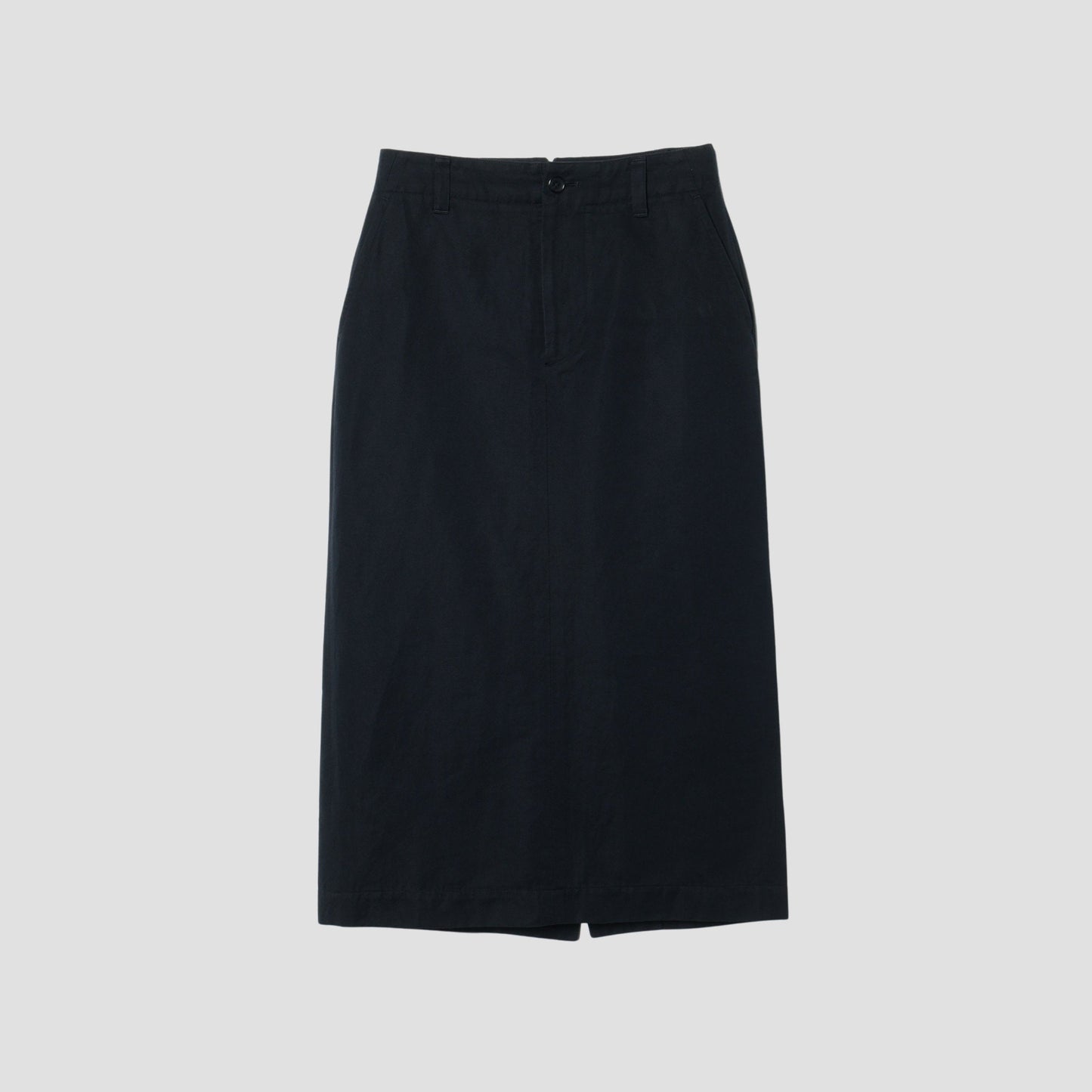 COTTON LINEN TWILL SKIRT