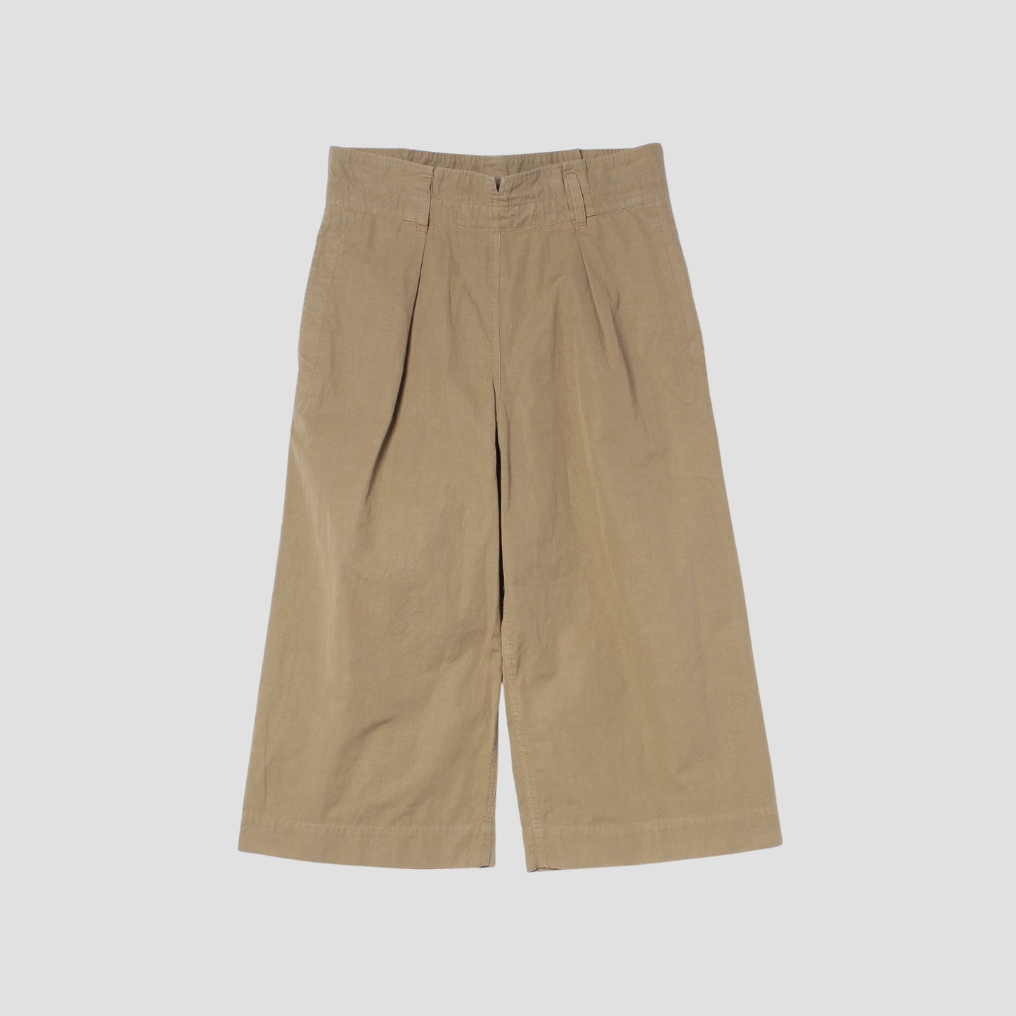 COTTON RAMIE TOUGH POPLIN TROUSERS