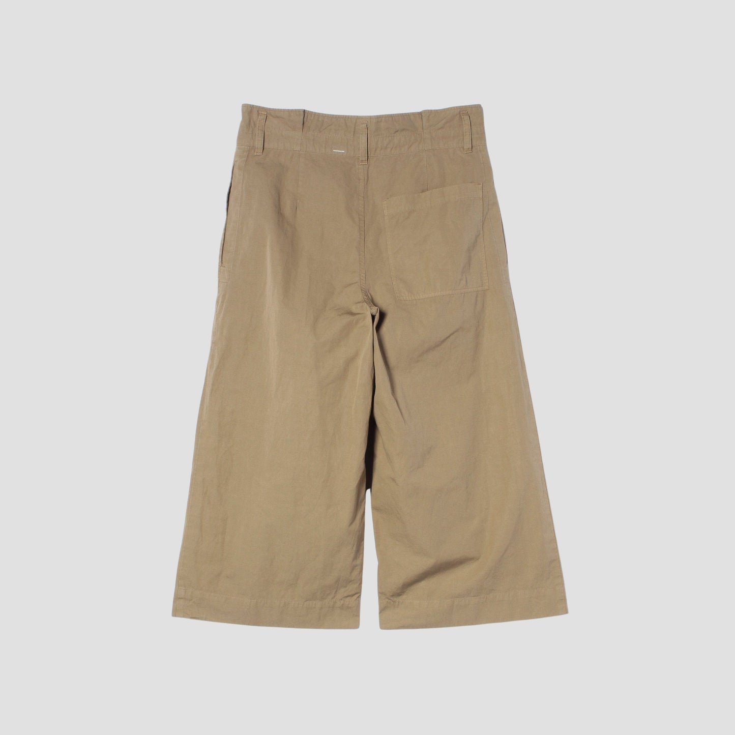 COTTON RAMIE TOUGH POPLIN TROUSERS