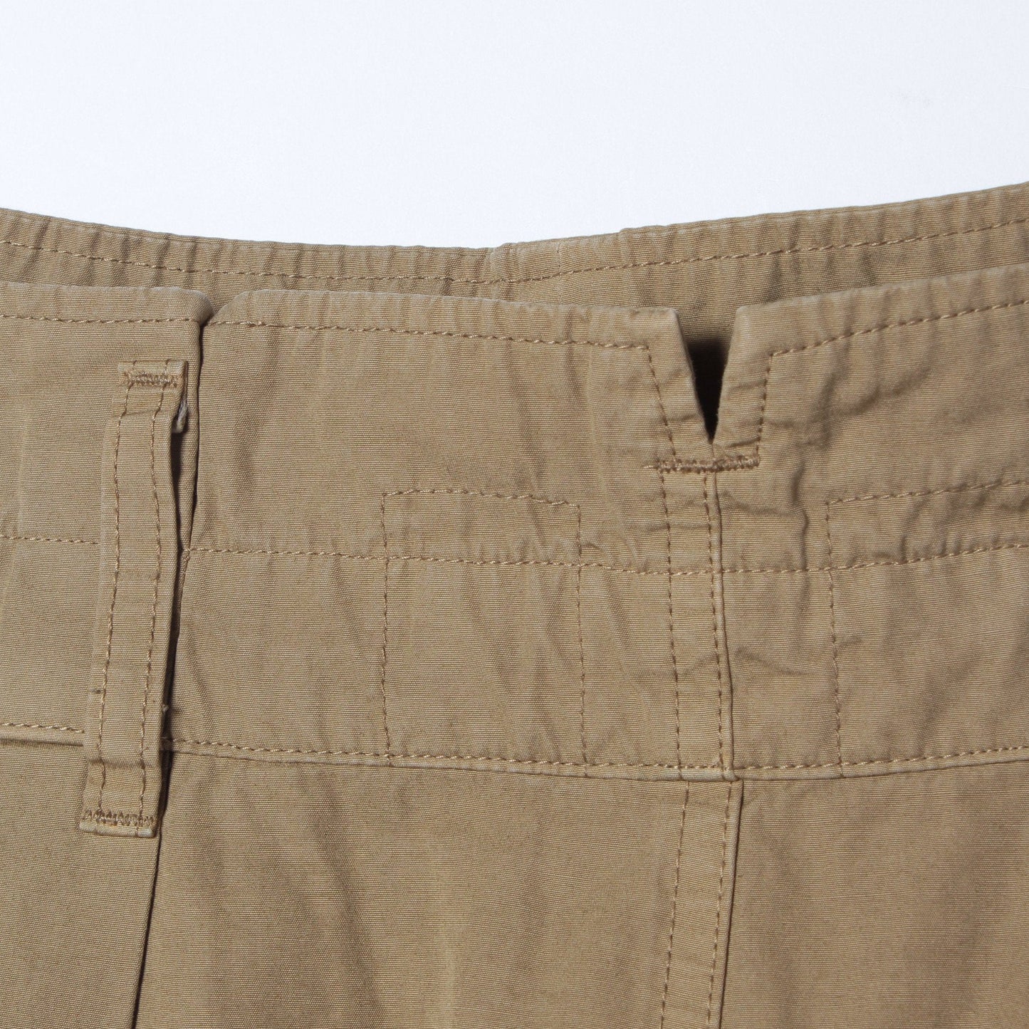 COTTON RAMIE TOUGH POPLIN TROUSERS
