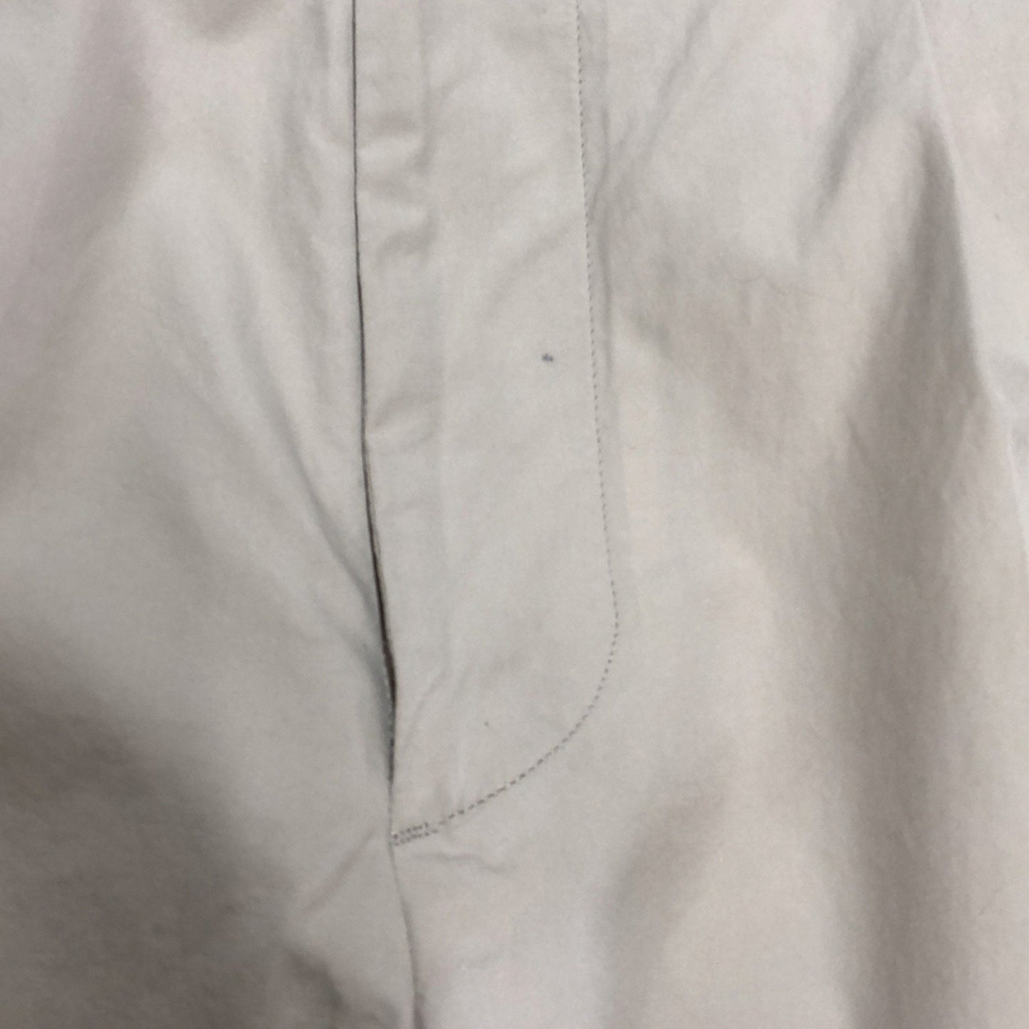 WASHED DENSE COTTON POPLIN TROUSERS
