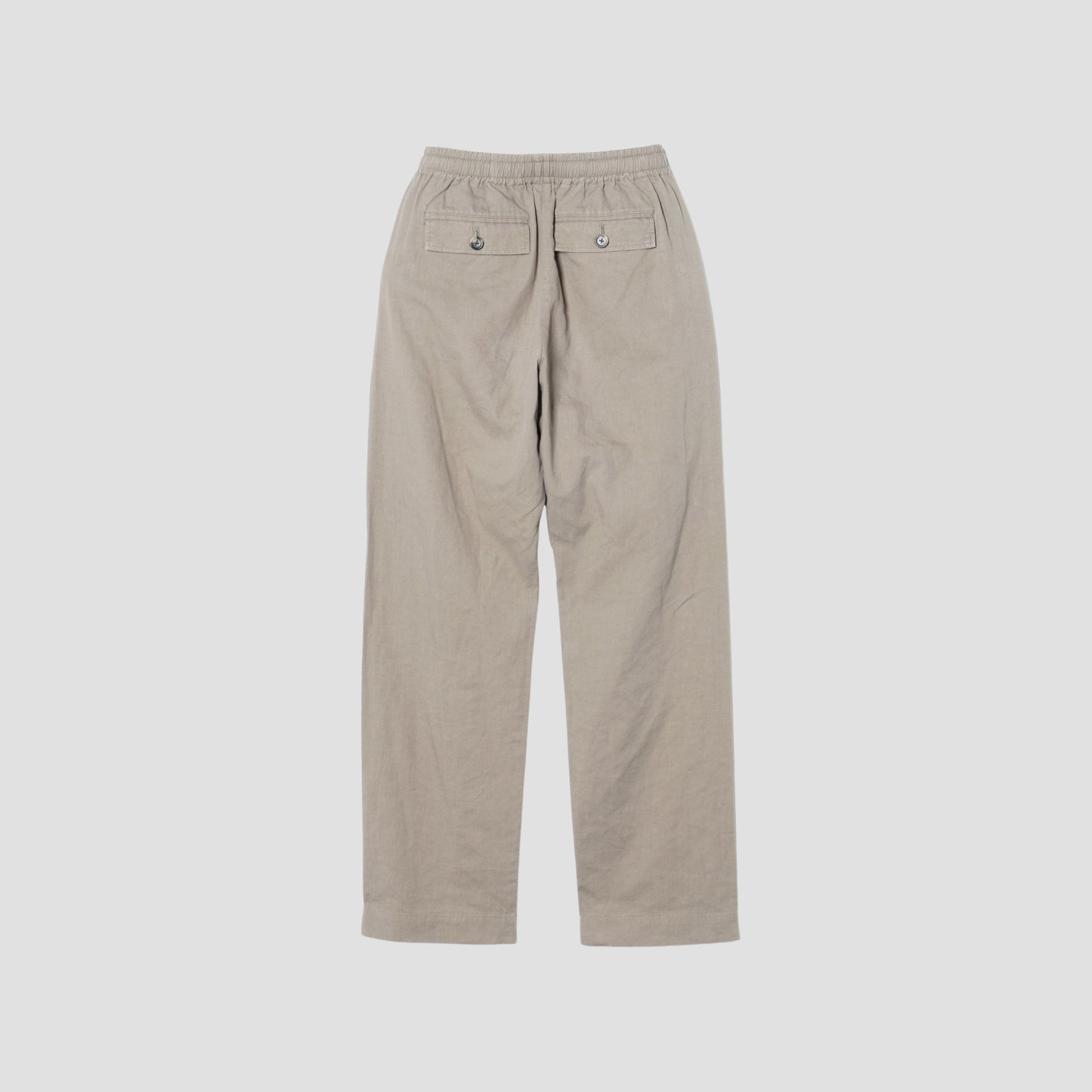 LINEN COTTON TWILL TROUSERS