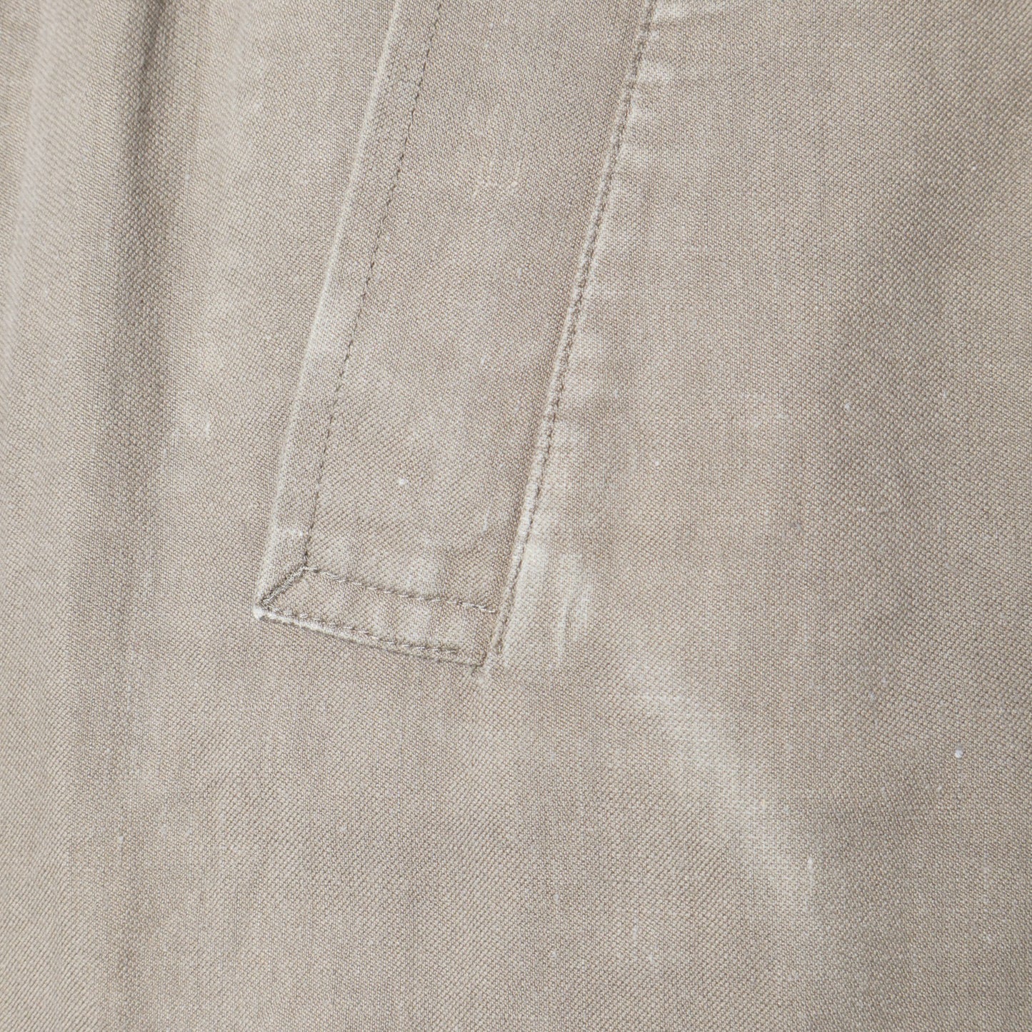 LINEN COTTON TWILL TROUSERS