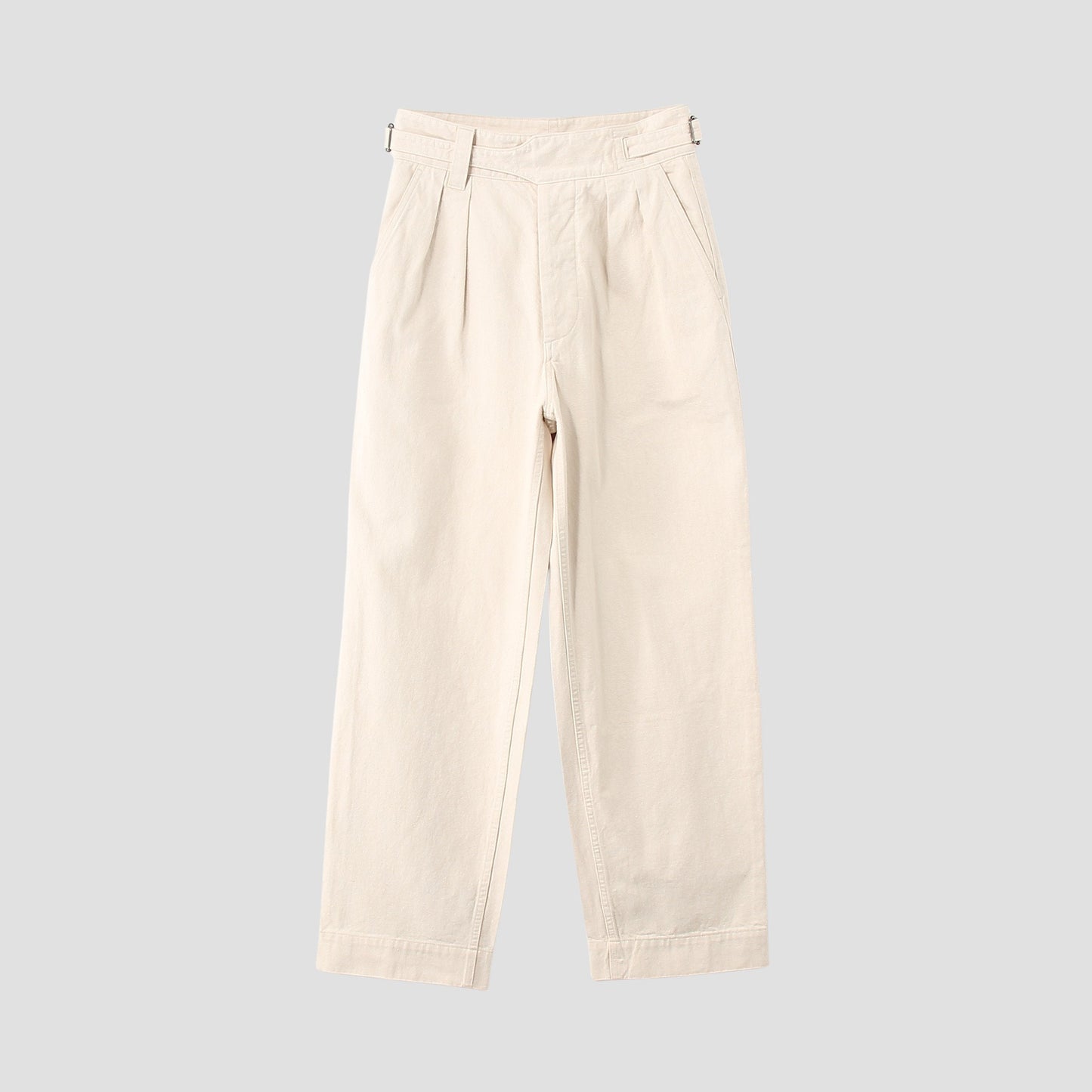 NATURAL DENIM TROUSERS