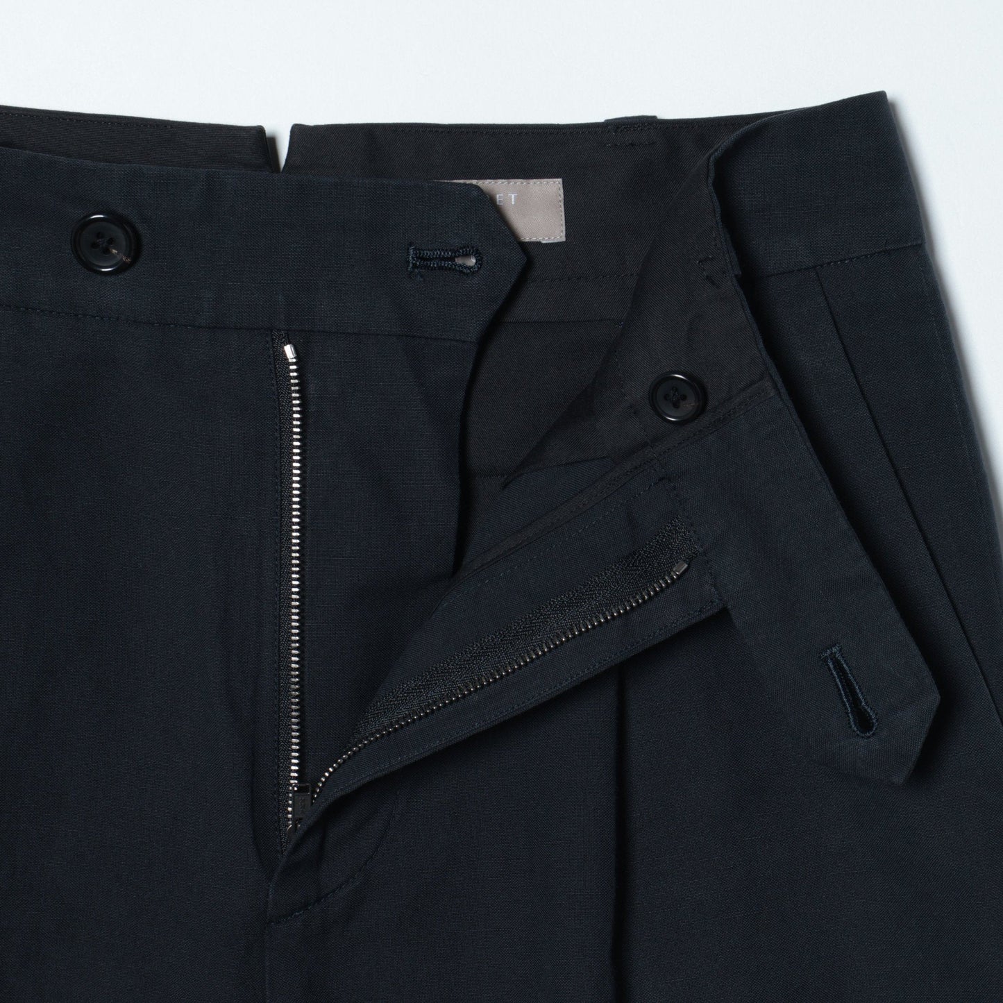 COTTON LINEN SILK TROUSERS