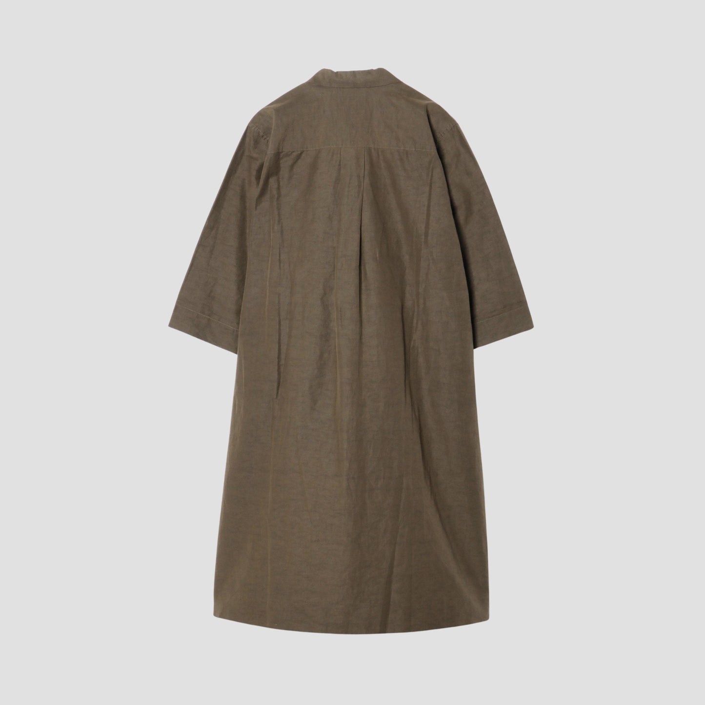 FINE PLAINWEAVE COTTON LINEN DRESS