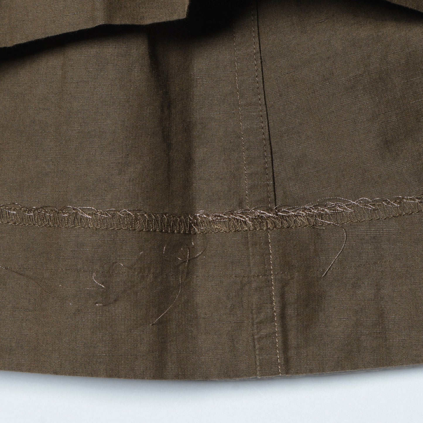 FINE PLAINWEAVE COTTON LINEN DRESS