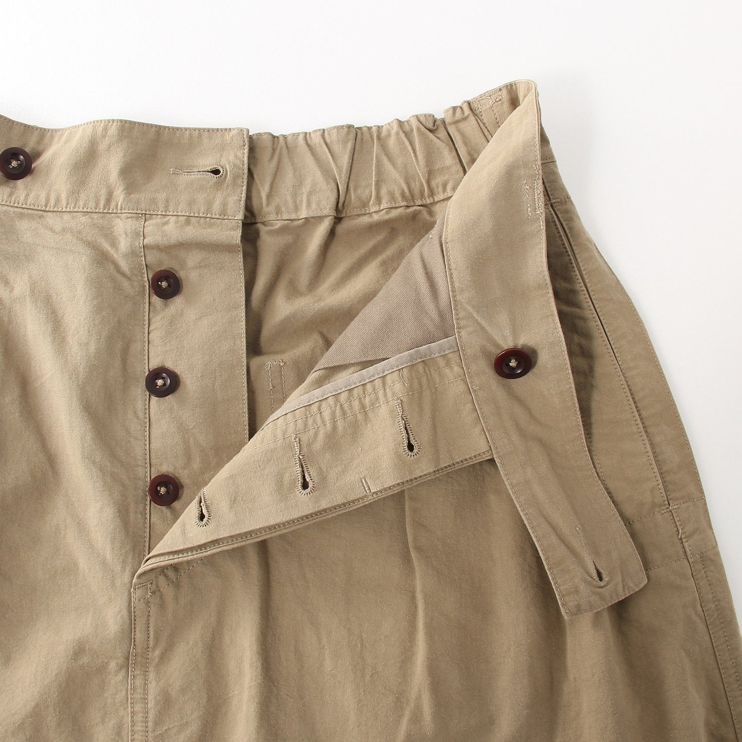 COTTON PLAIN WEAVE SKIRT
