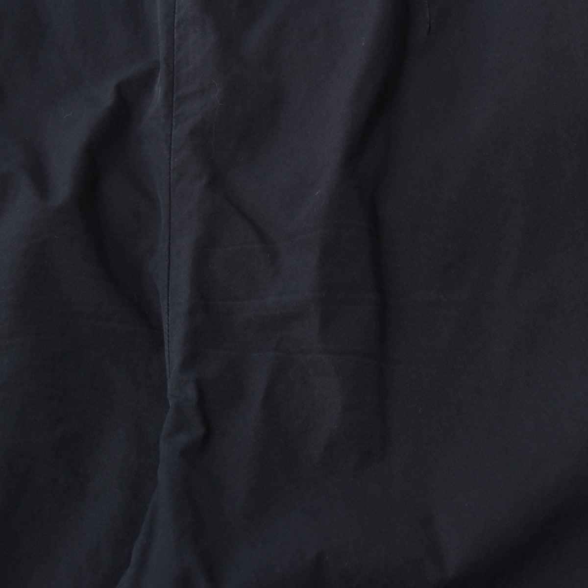 WASHED YARN DYE COTTON POPLIN TROUSERS