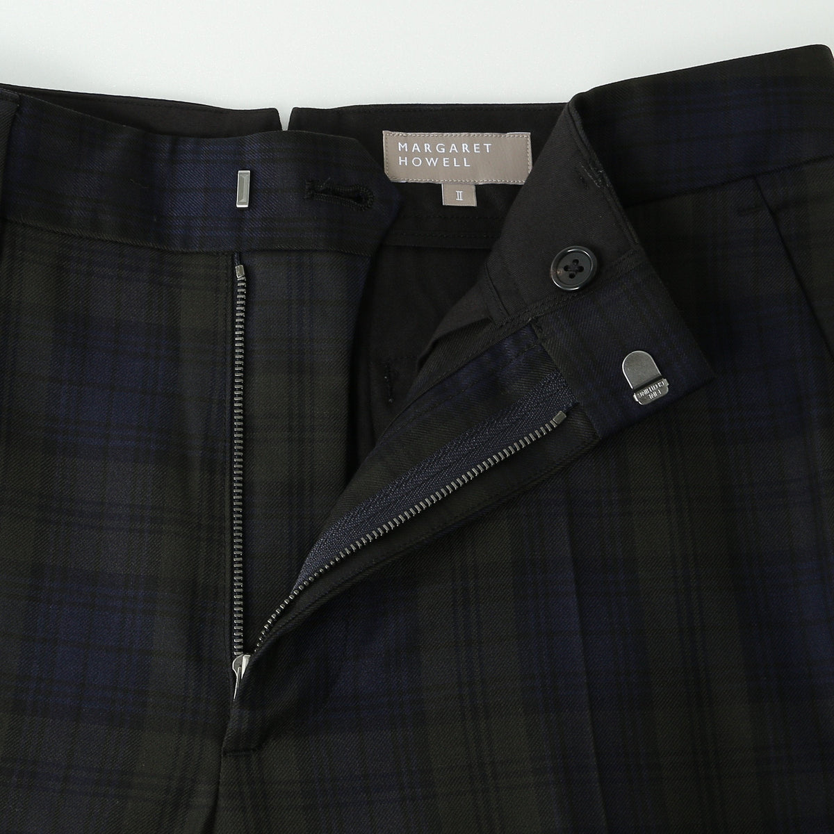 WOOL BLACKWATCH TROUSERS