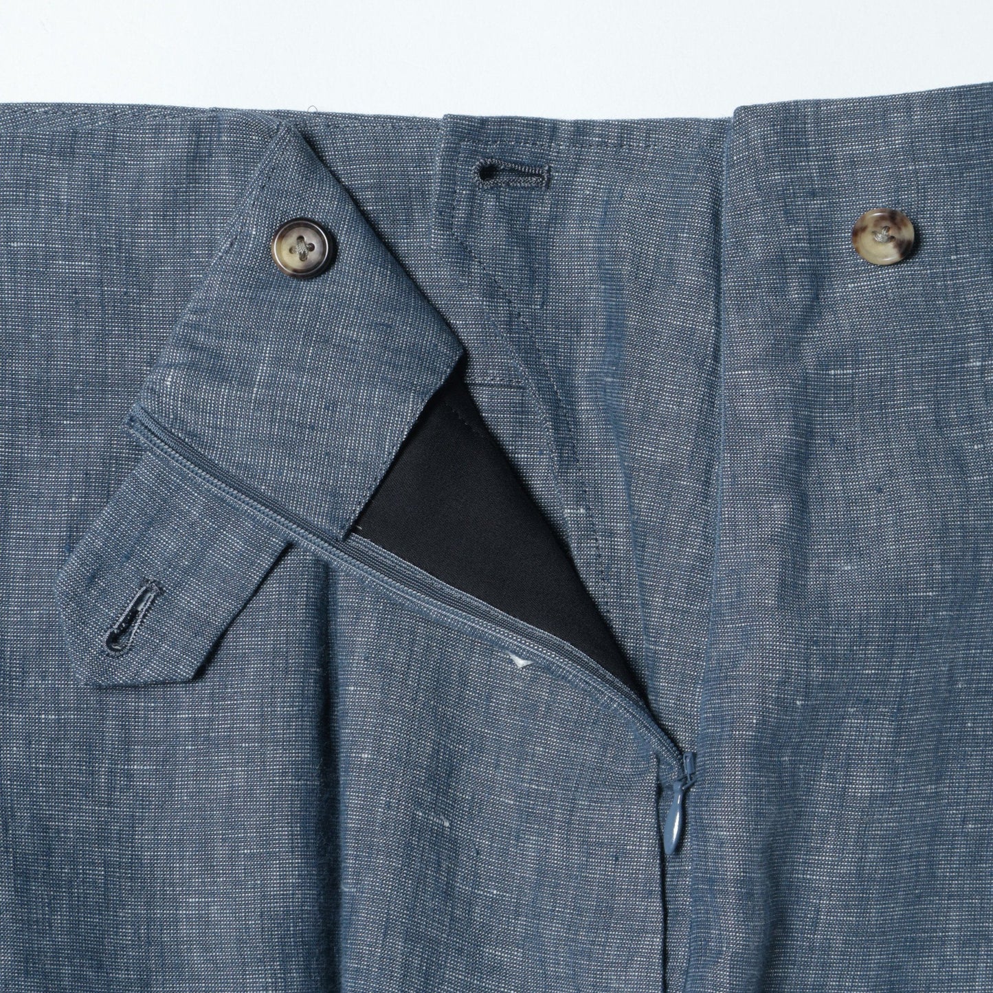 LINEN CHAMBRAY TROUSERS