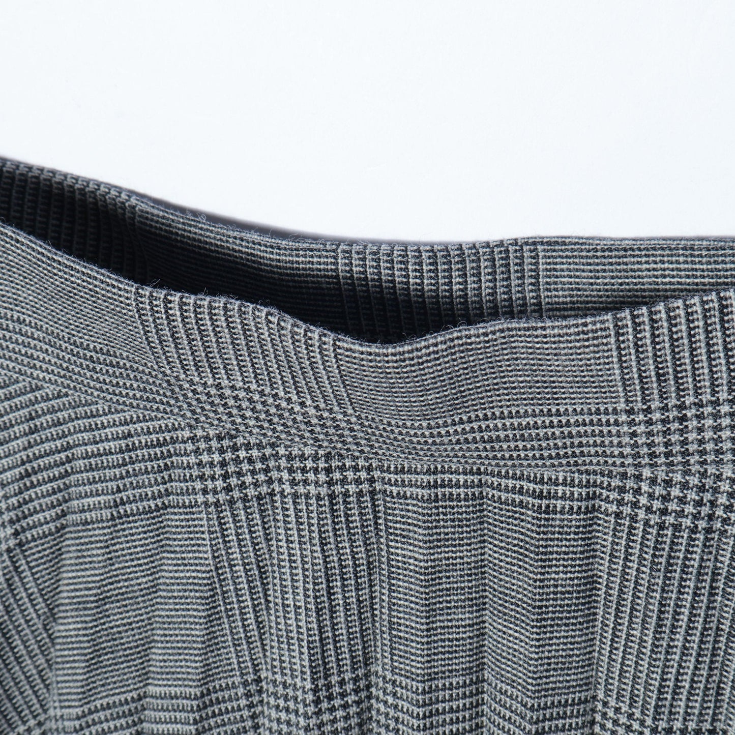 POW CHECK WOOL SKIRT