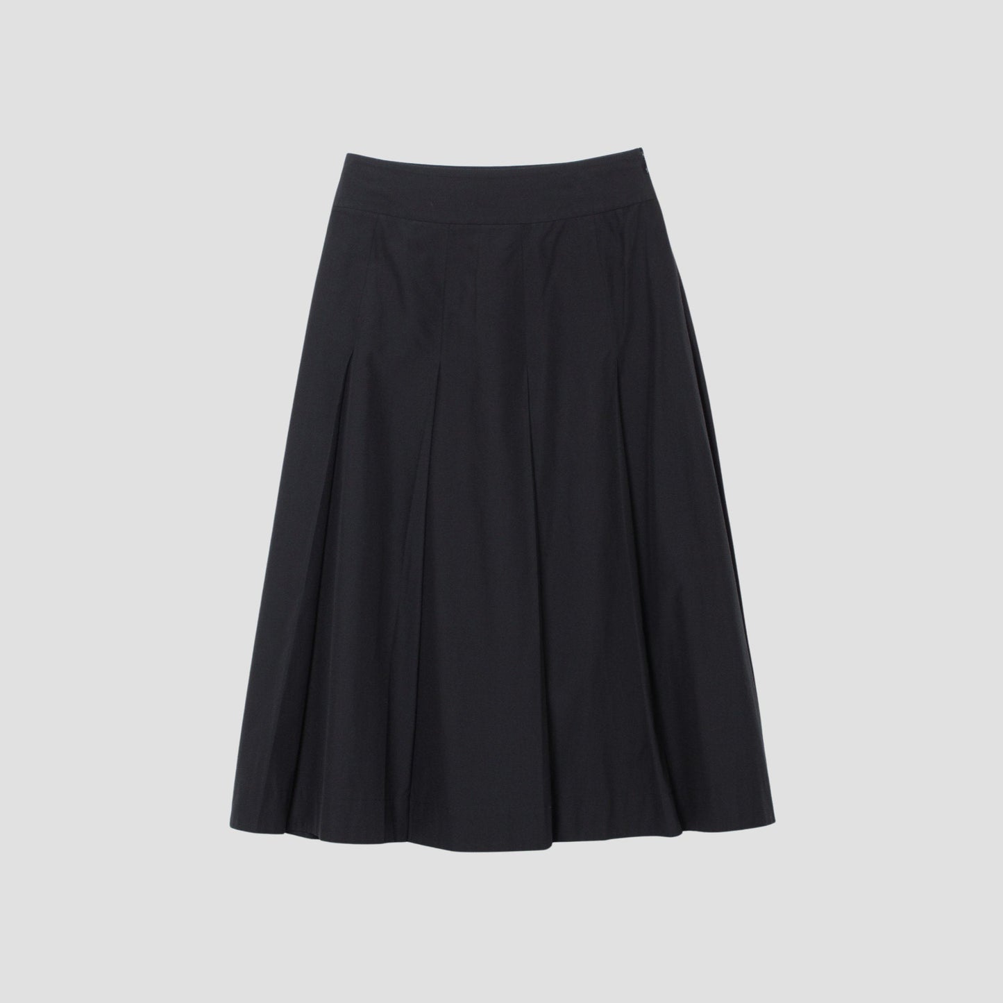 SILK COTTON POPLIN SKIRT
