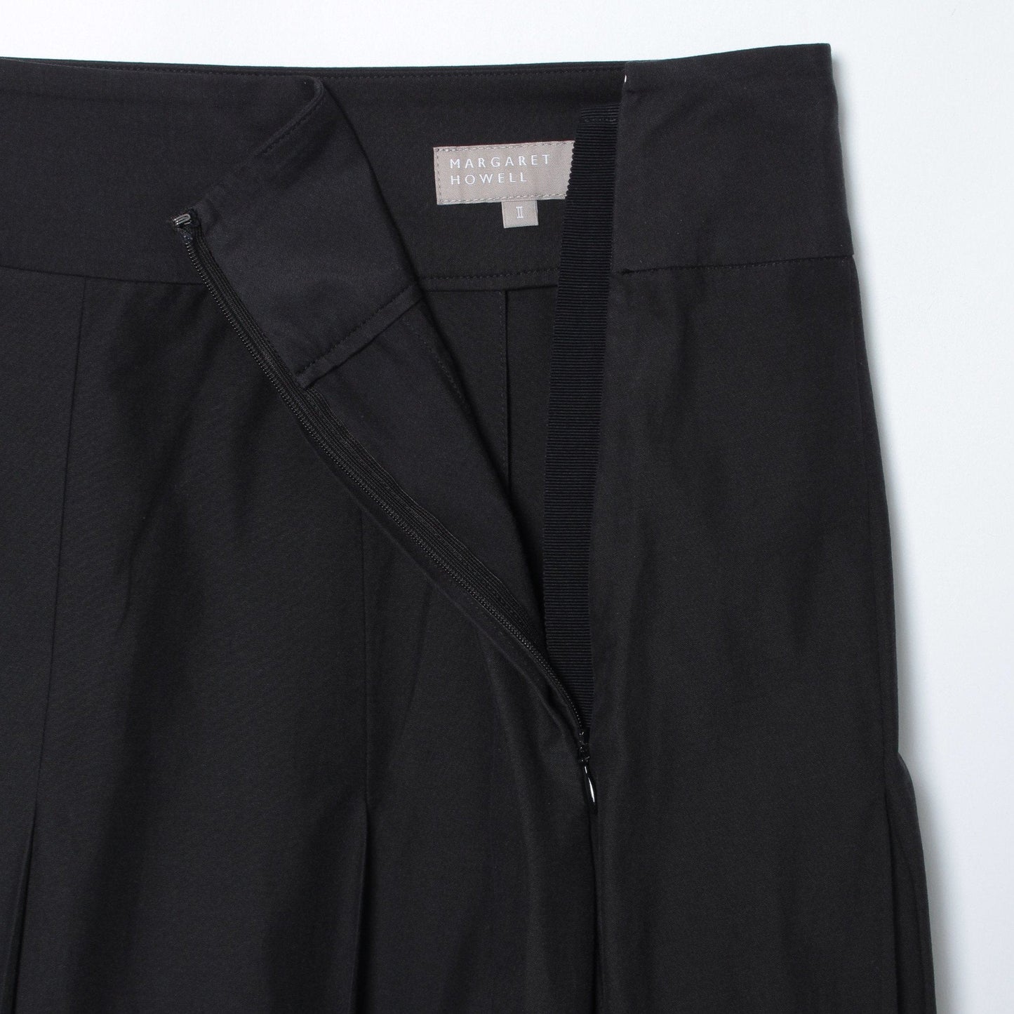 SILK COTTON POPLIN SKIRT