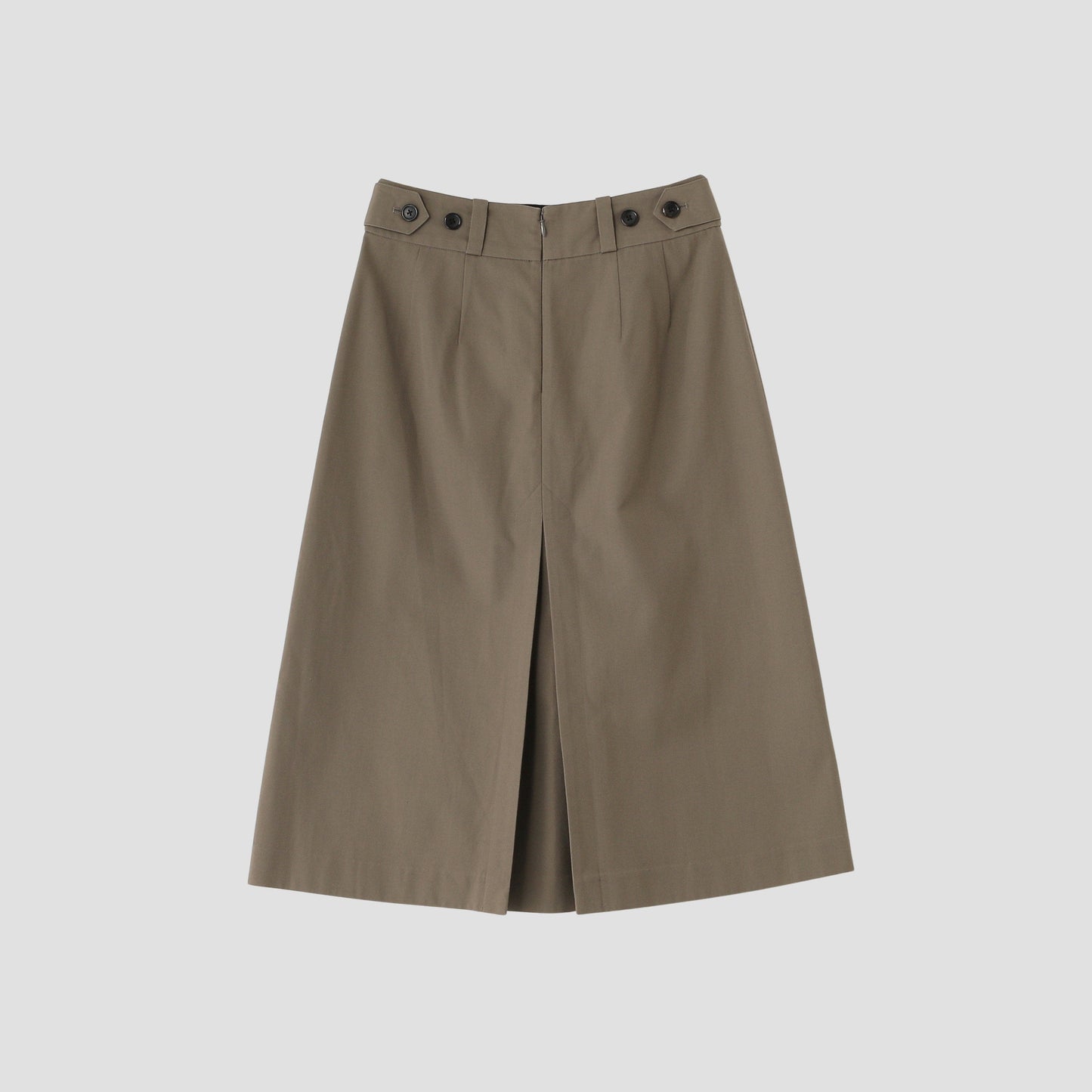 WOOL COTTON TWILL SKIRT