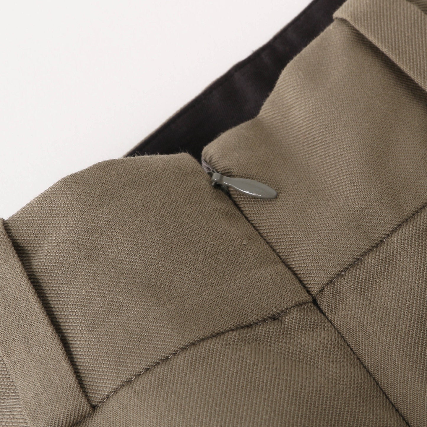 WOOL COTTON TWILL SKIRT