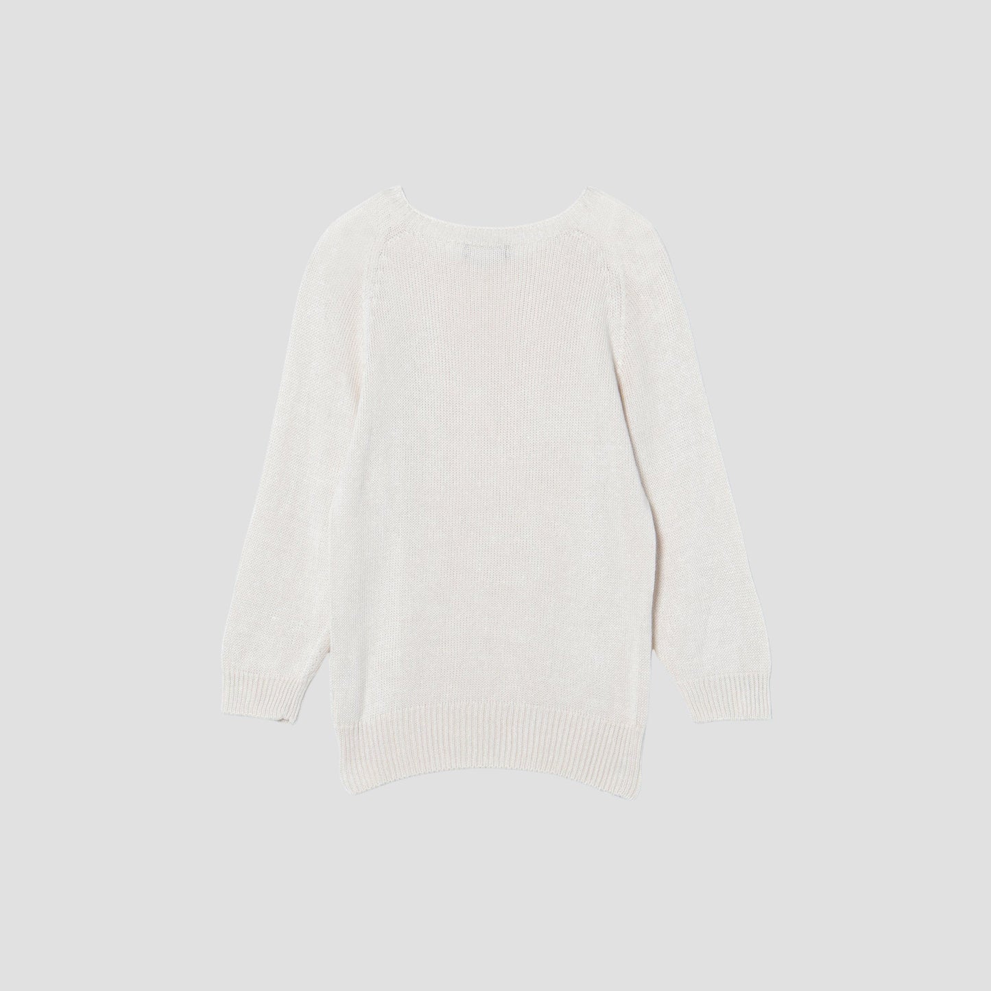 LINEN COTTON CREW NECK KNIT