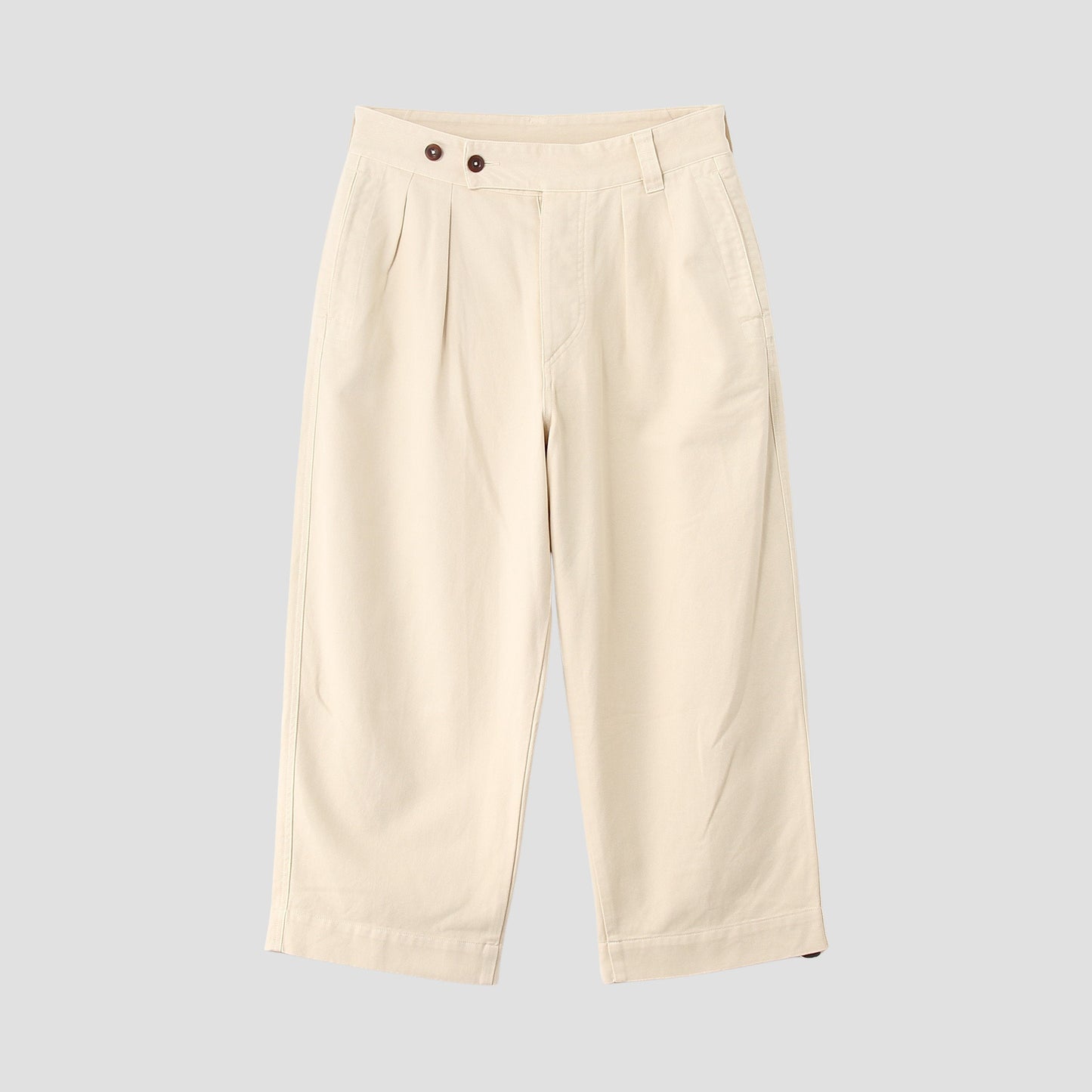 SOFT TWISTED YARN COTTON TROUSERS
