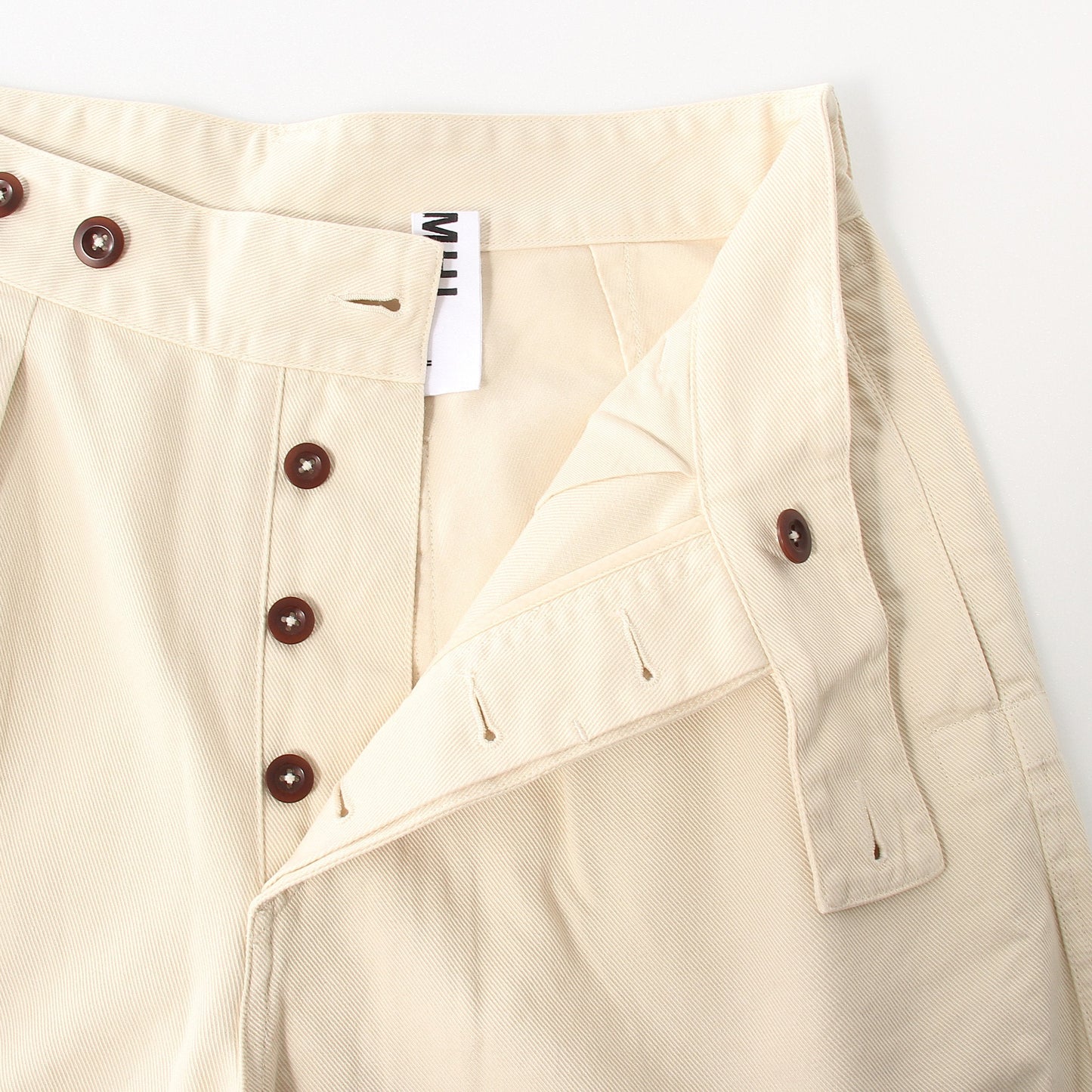 SOFT TWISTED YARN COTTON TROUSERS