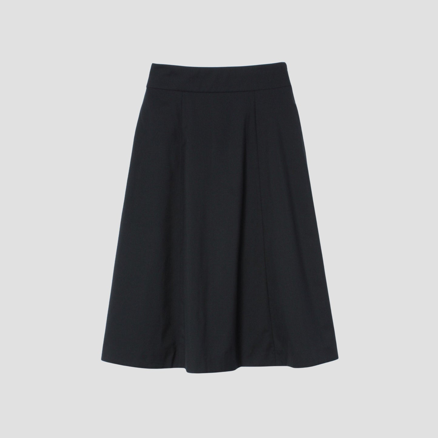 FINE WOOL POPLIN SKIRT