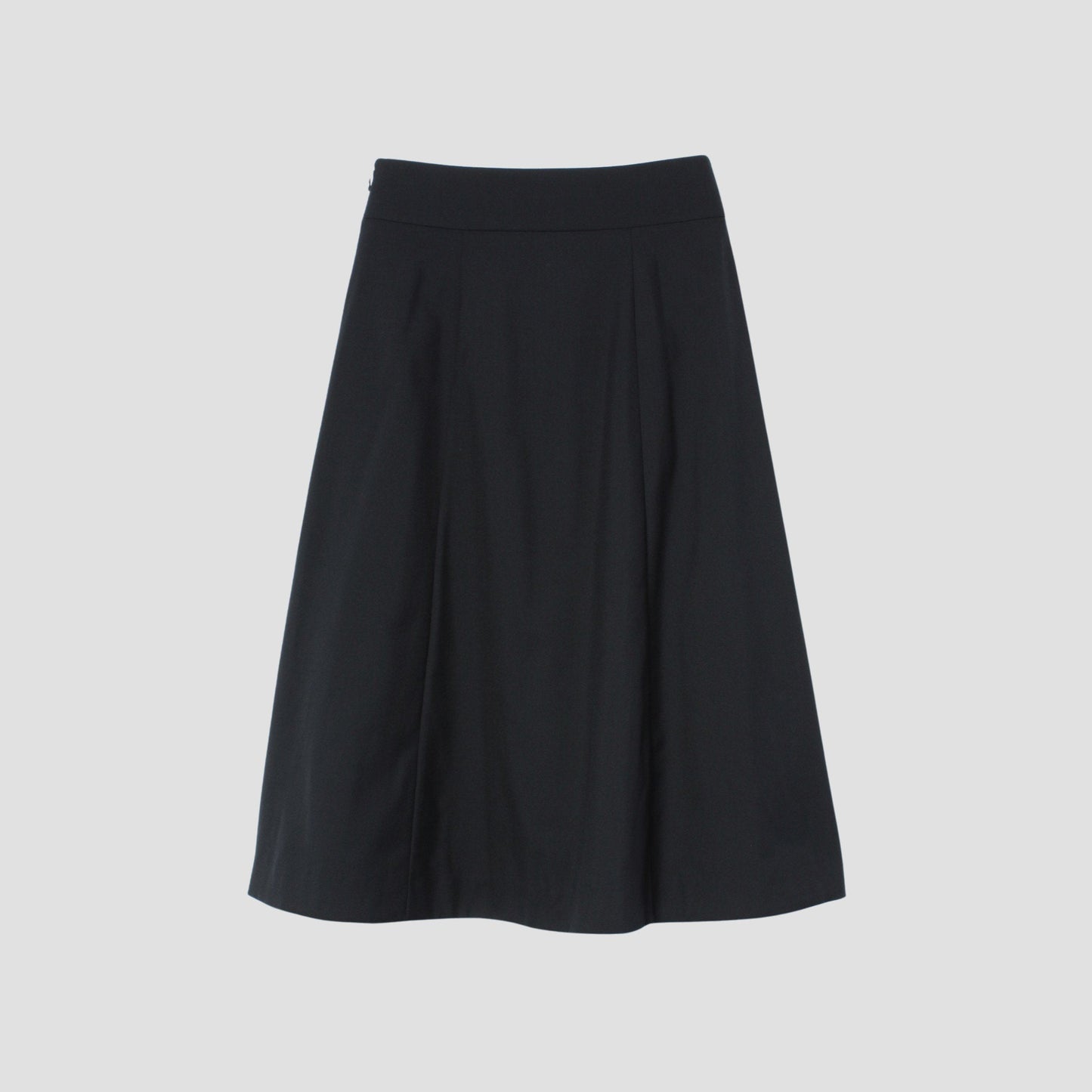 FINE WOOL POPLIN SKIRT