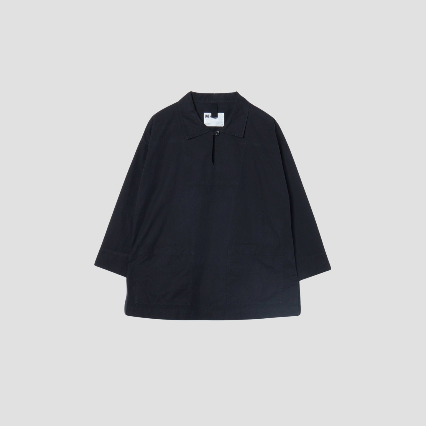 BLACK WARP COTTON DENIM SHIRT