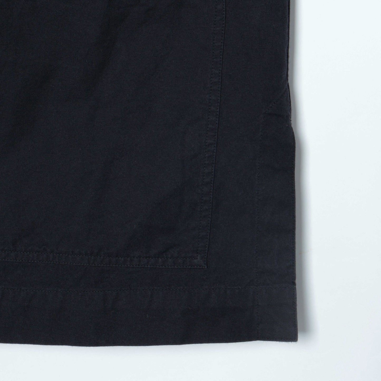 BLACK WARP COTTON DENIM SHIRT