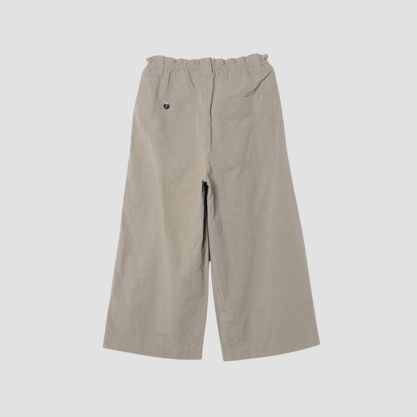 COTTON LINEN PLAIN WEAVE TROUSERS